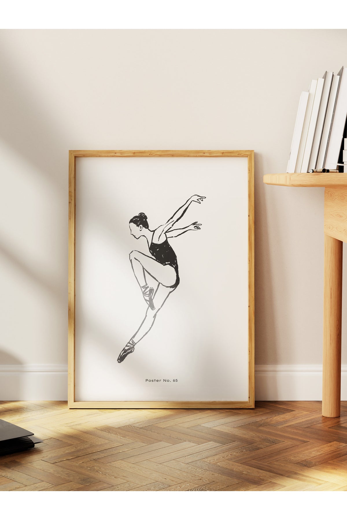 Soft Boho Çerçevesiz Duvar Posteri, İskandinav Temalı Poster - Salon, Mutfak ve Yatak Odası Dekoru