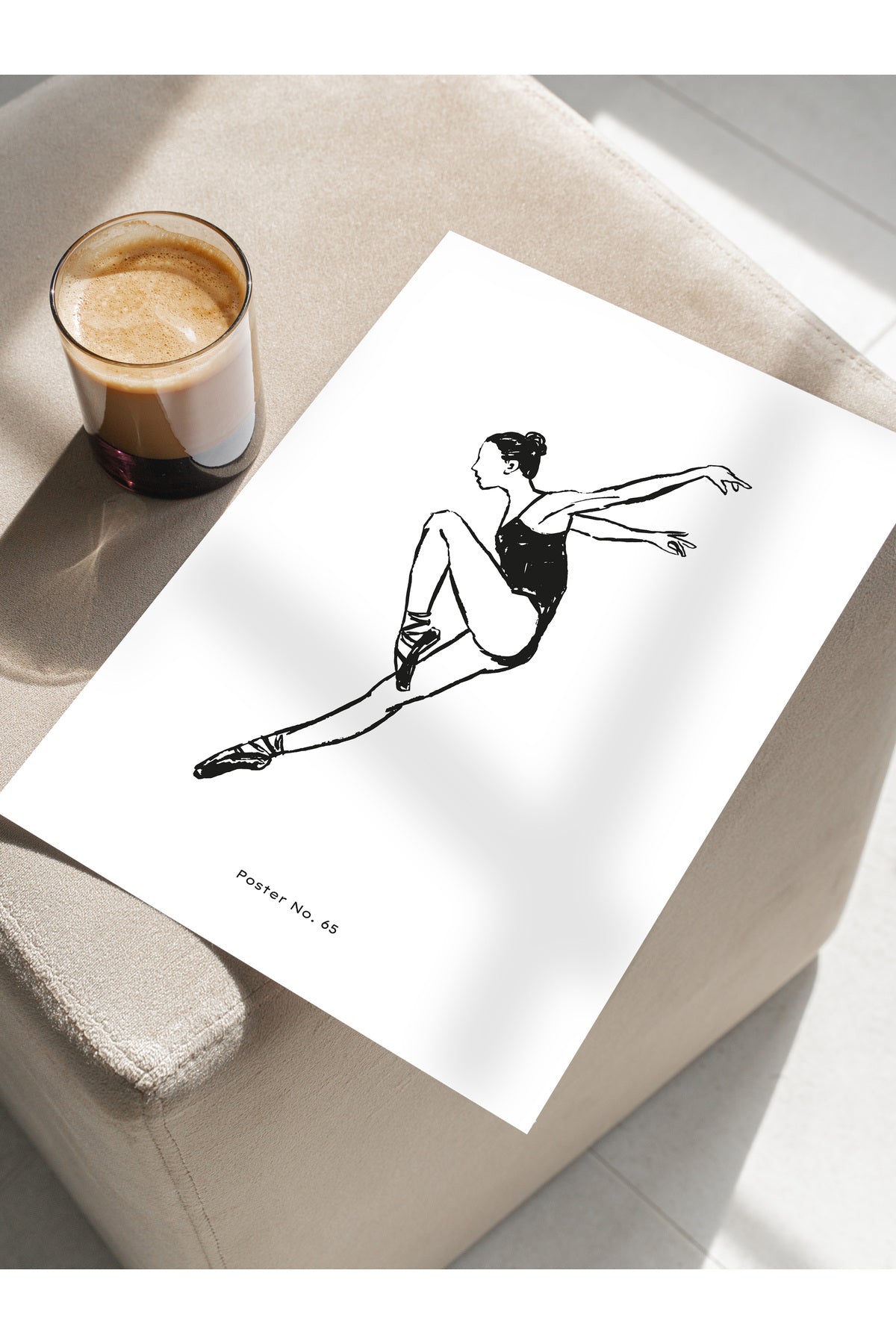 Soft Boho Çerçevesiz Duvar Posteri, İskandinav Temalı Poster - Salon, Mutfak ve Yatak Odası Dekoru