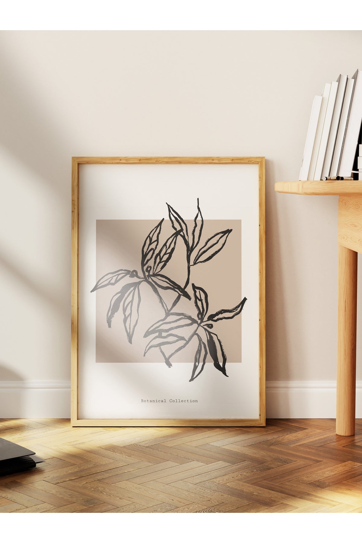 Soft Boho Çerçevesiz Duvar Posteri, İskandinav Temalı Poster - Salon, Mutfak ve Yatak Odası Dekoru