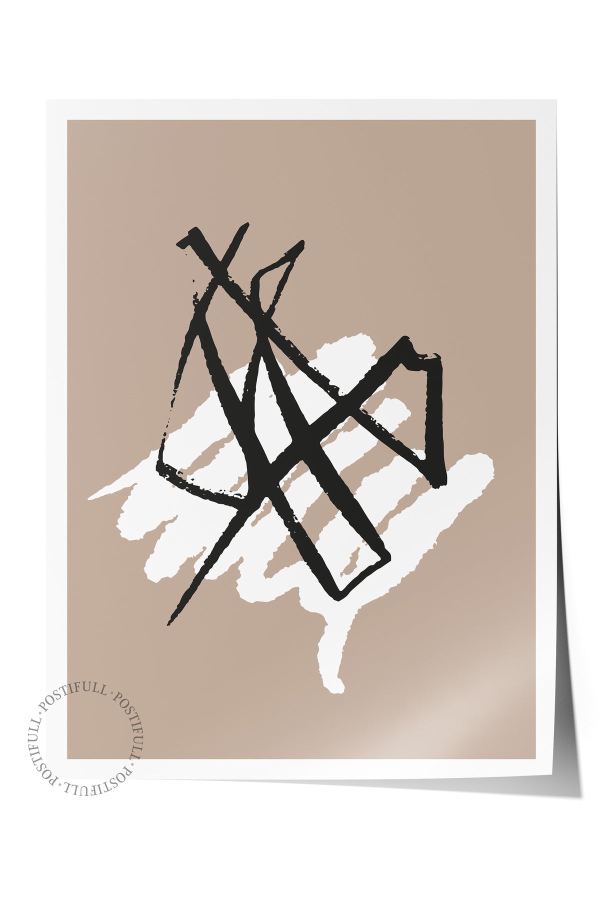 Soft Boho Çerçevesiz Duvar Posteri, İskandinav Temalı Poster - Salon, Mutfak ve Yatak Odası Dekoru