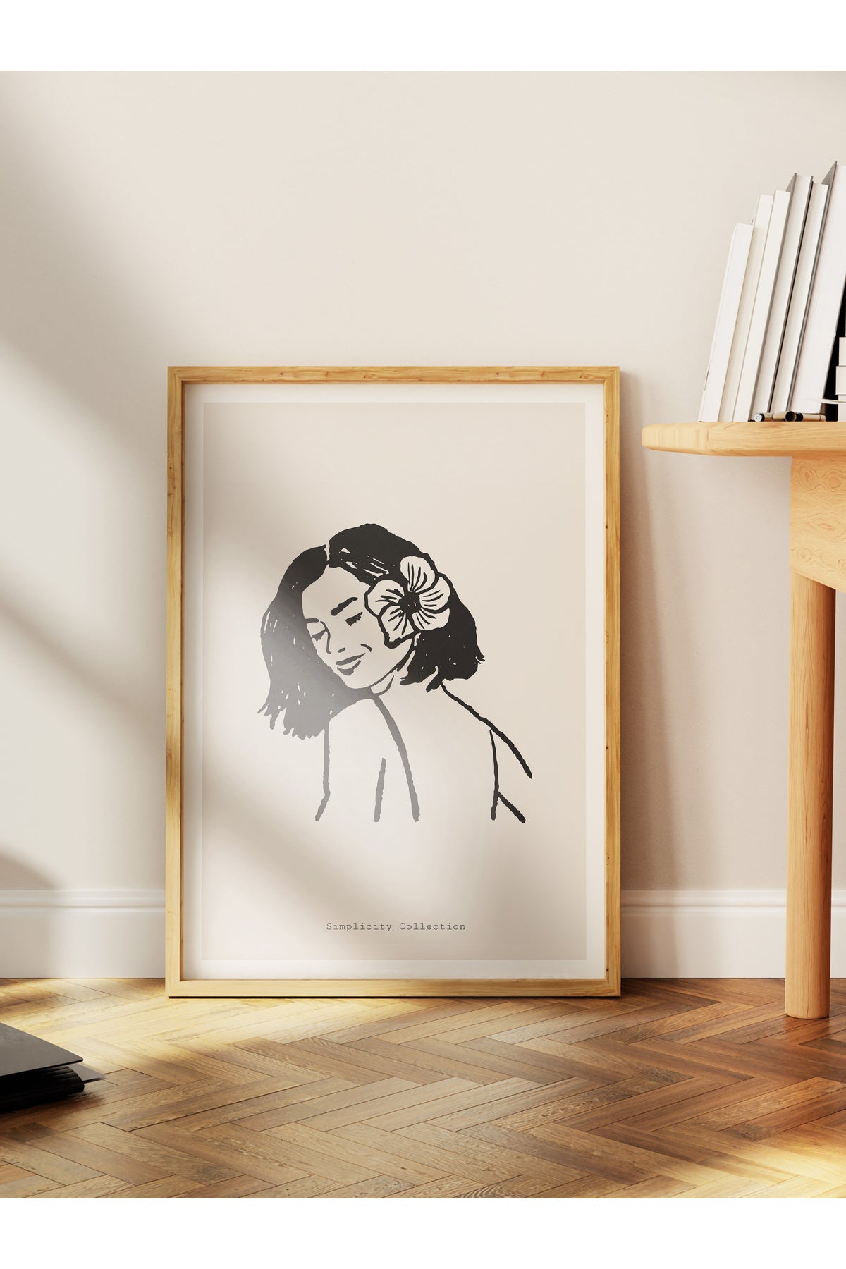 Soft Boho Çerçevesiz Duvar Posteri, İskandinav Temalı Poster - Salon, Mutfak ve Yatak Odası Dekoru
