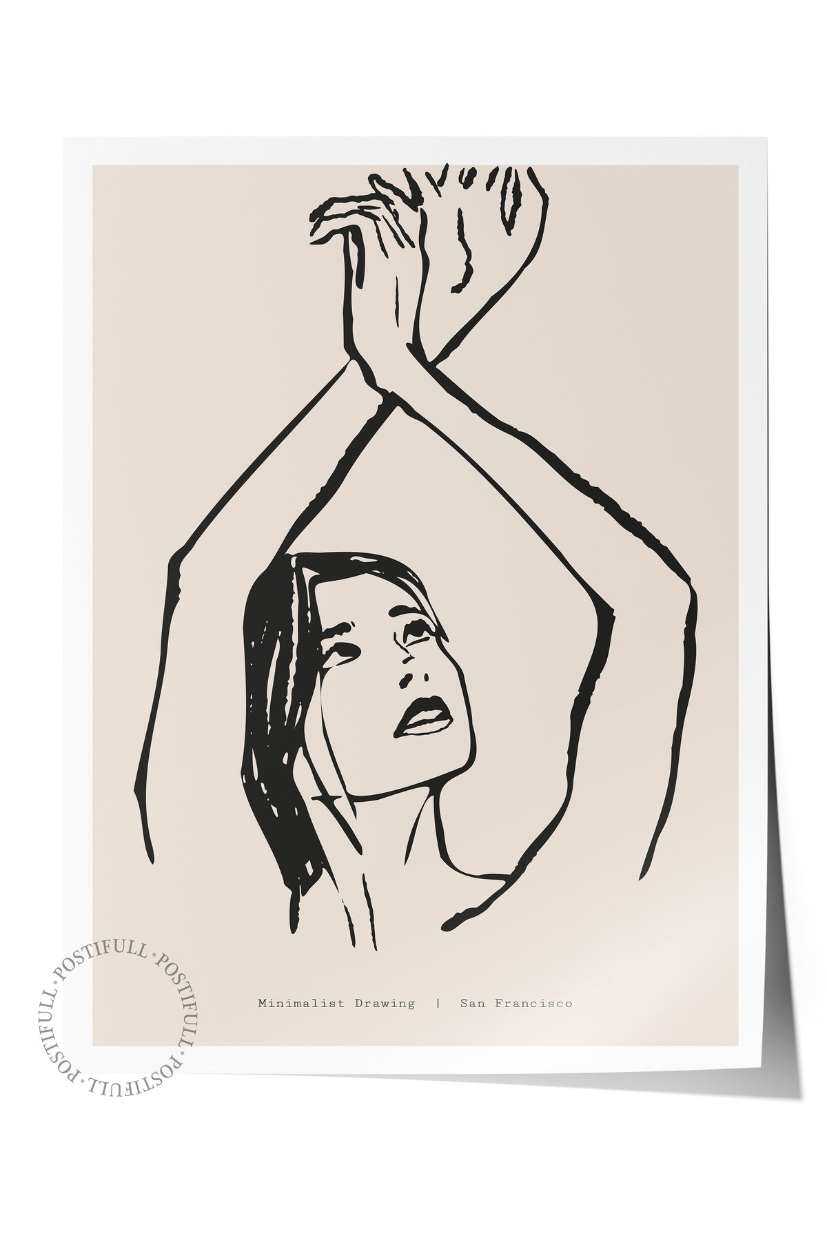 Soft Boho Çerçevesiz Duvar Posteri, İskandinav Temalı Poster - Salon, Mutfak ve Yatak Odası Dekoru