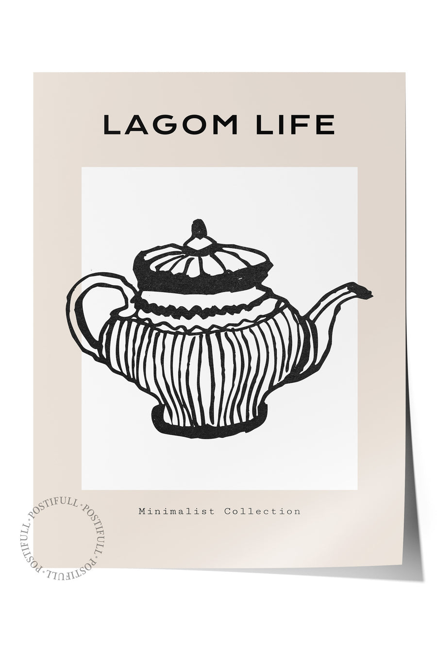 Farklı Tonlarda LAGOM LIFE Bohem & Boho Çerçevesiz Poster