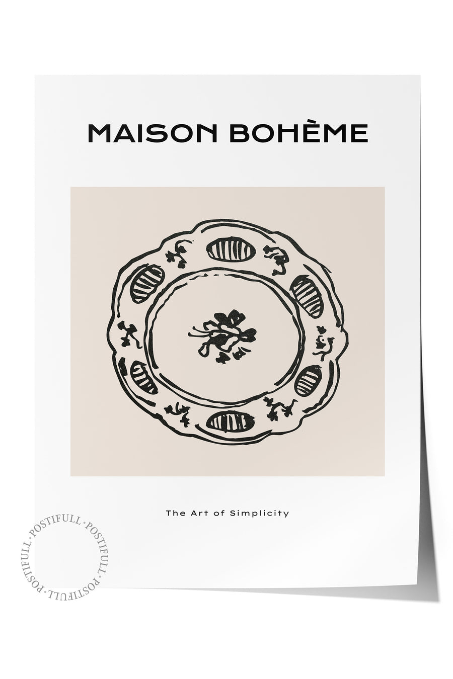 Soft Boho Çerçevesiz Duvar Posteri, İskandinav Temalı Poster - Salon, Mutfak ve Yatak Odası Dekoru
