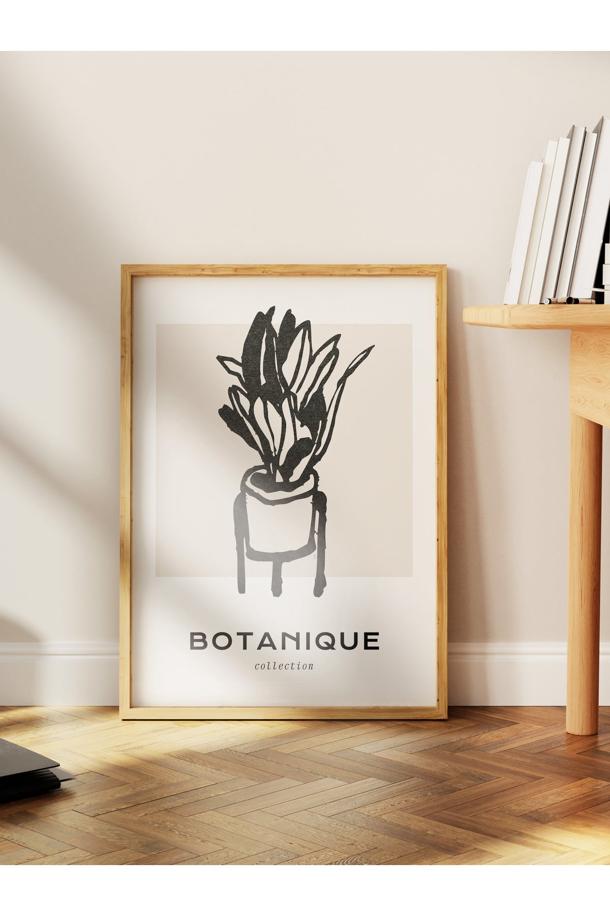Soft Boho Çerçevesiz Duvar Posteri, İskandinav Temalı Poster - Salon, Mutfak ve Yatak Odası Dekoru