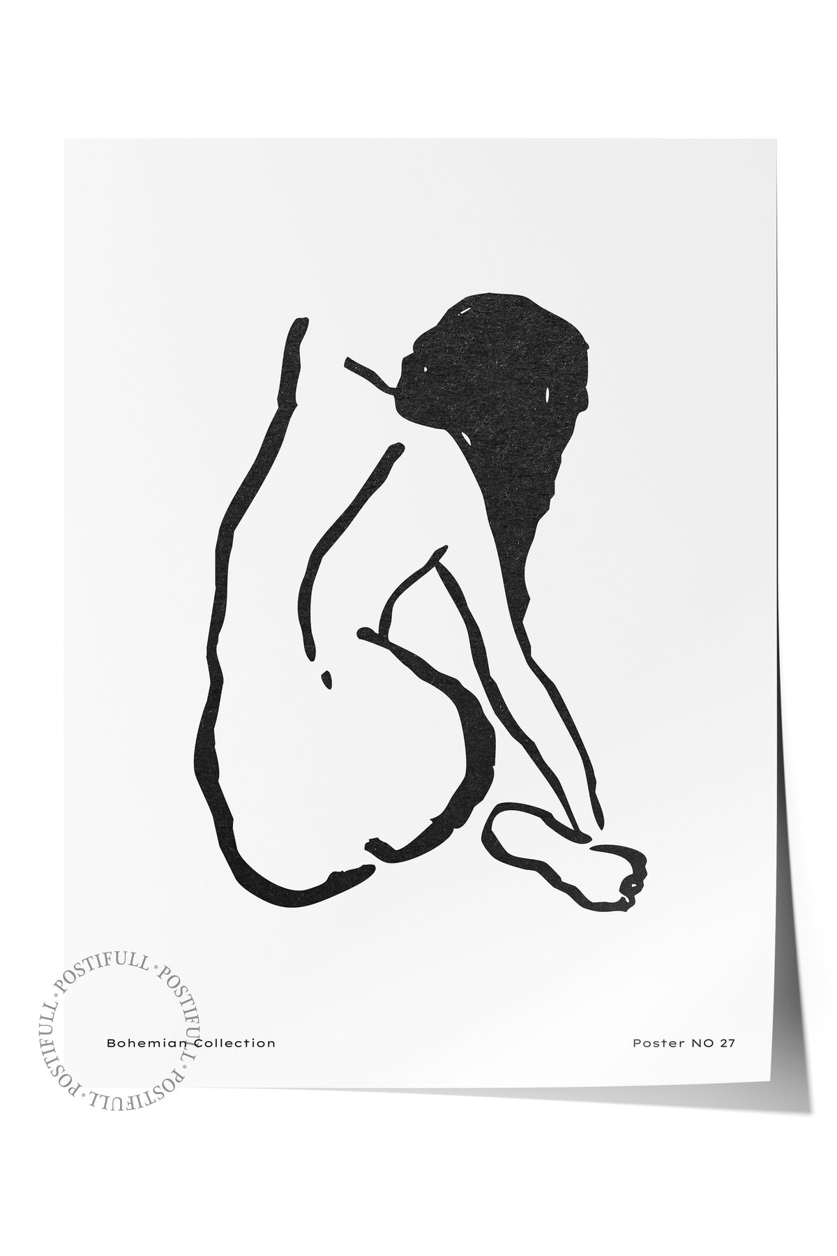 Soft Boho Çerçevesiz Duvar Posteri, İskandinav Temalı Poster - Salon, Mutfak ve Yatak Odası Dekoru