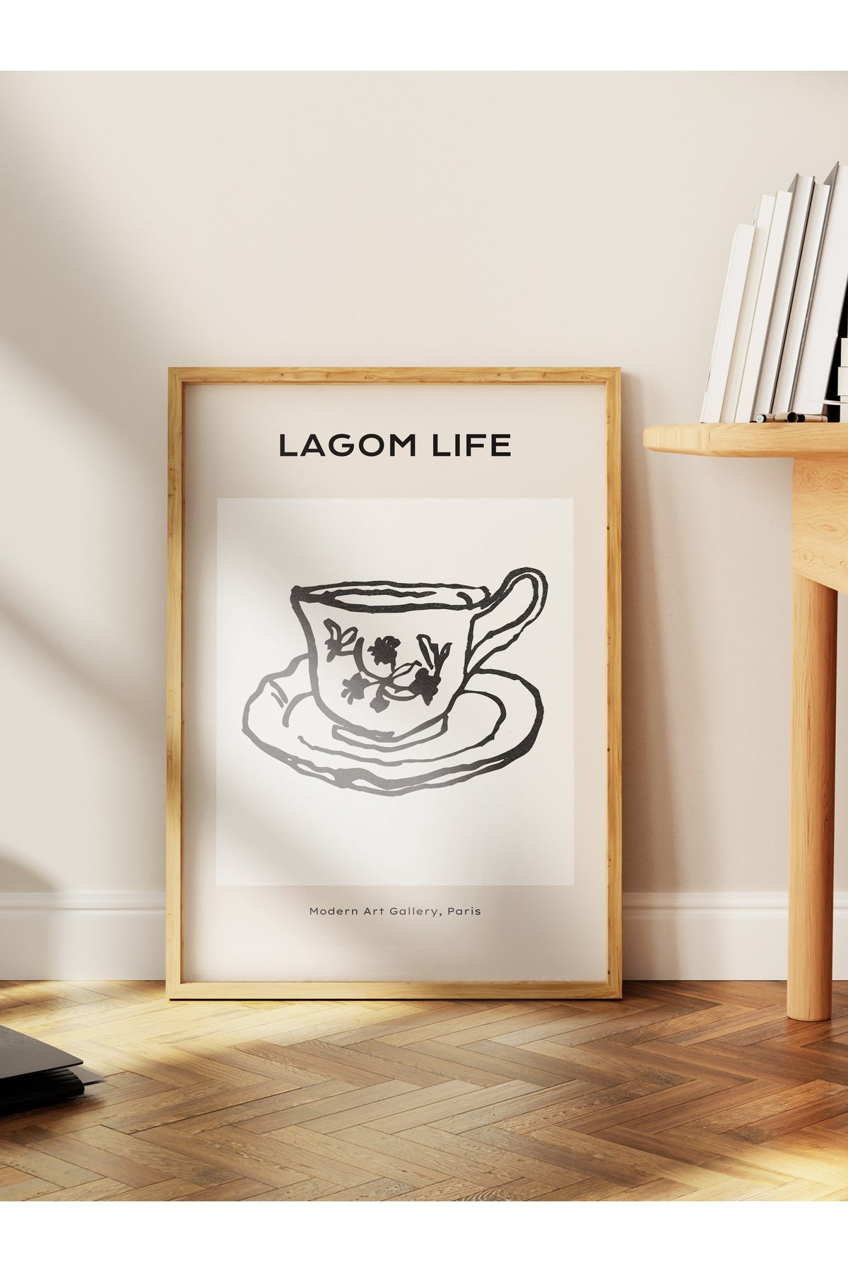 Soft Boho Çerçevesiz Duvar Posteri, İskandinav Temalı Poster - Salon, Mutfak ve Yatak Odası Dekoru