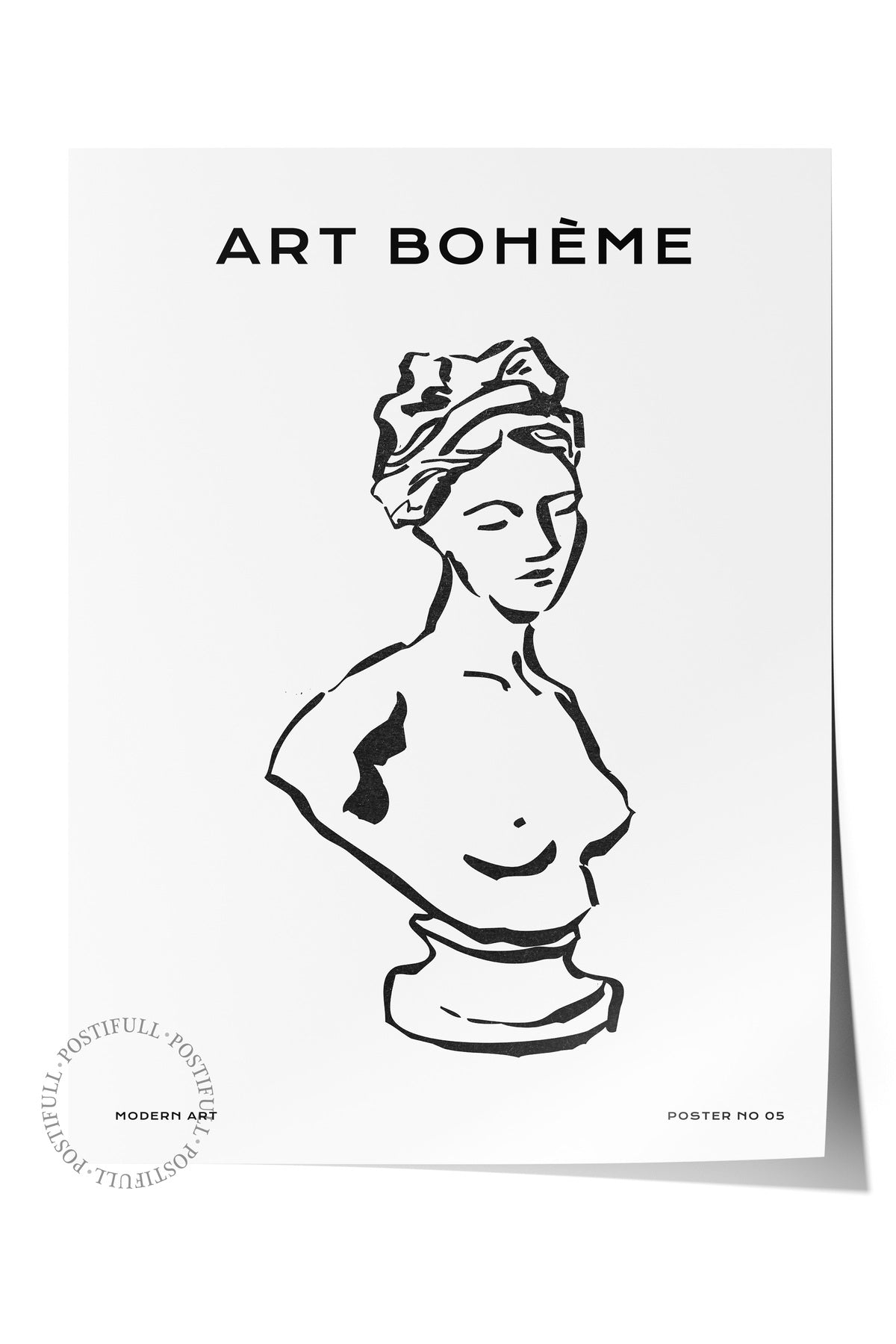 Soft Boho Çerçevesiz Duvar Posteri, İskandinav Temalı Poster - Salon, Mutfak ve Yatak Odası Dekoru