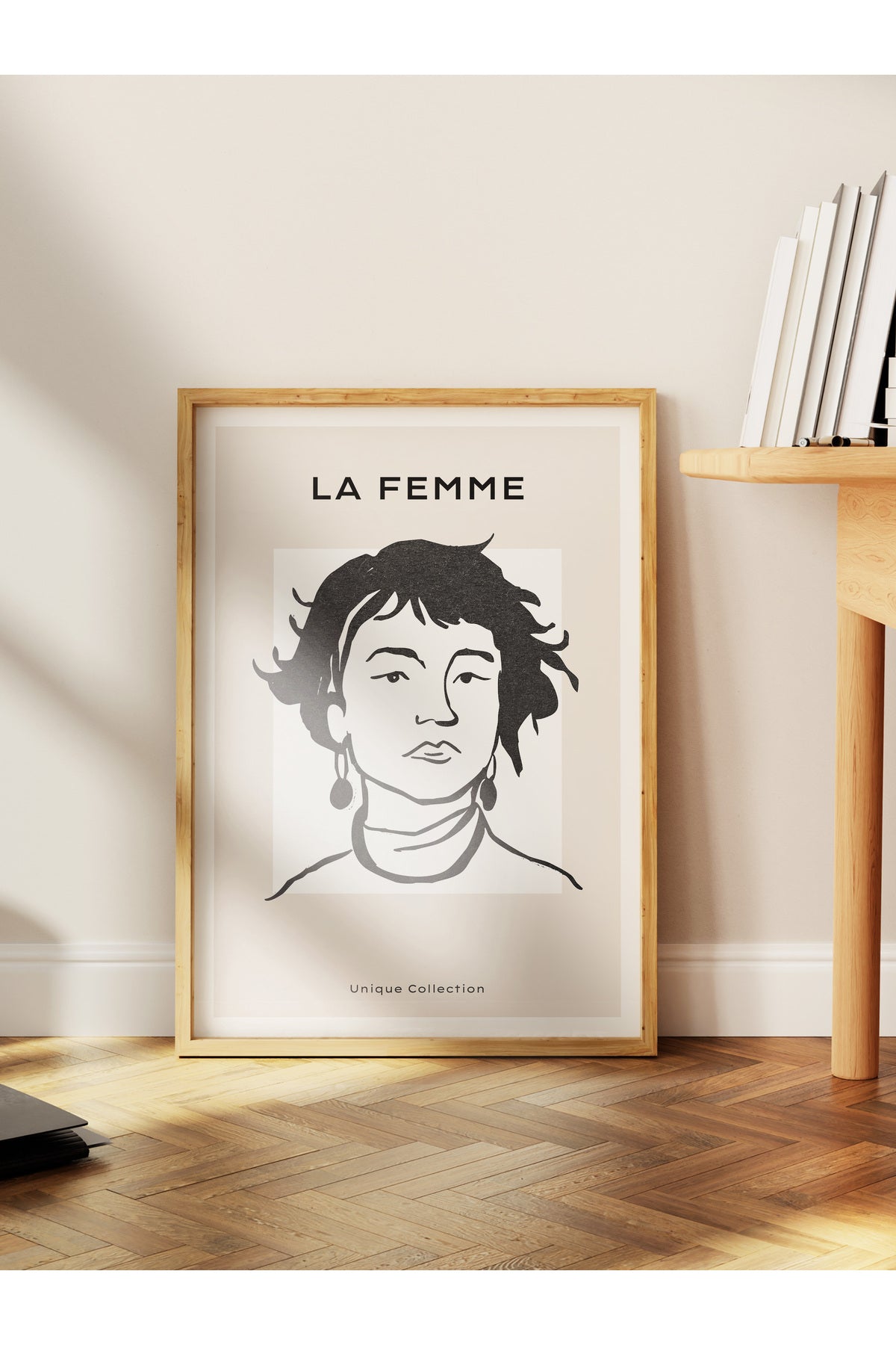 Soft Boho Çerçevesiz Duvar Posteri, İskandinav Temalı Poster - Salon, Mutfak ve Yatak Odası Dekoru