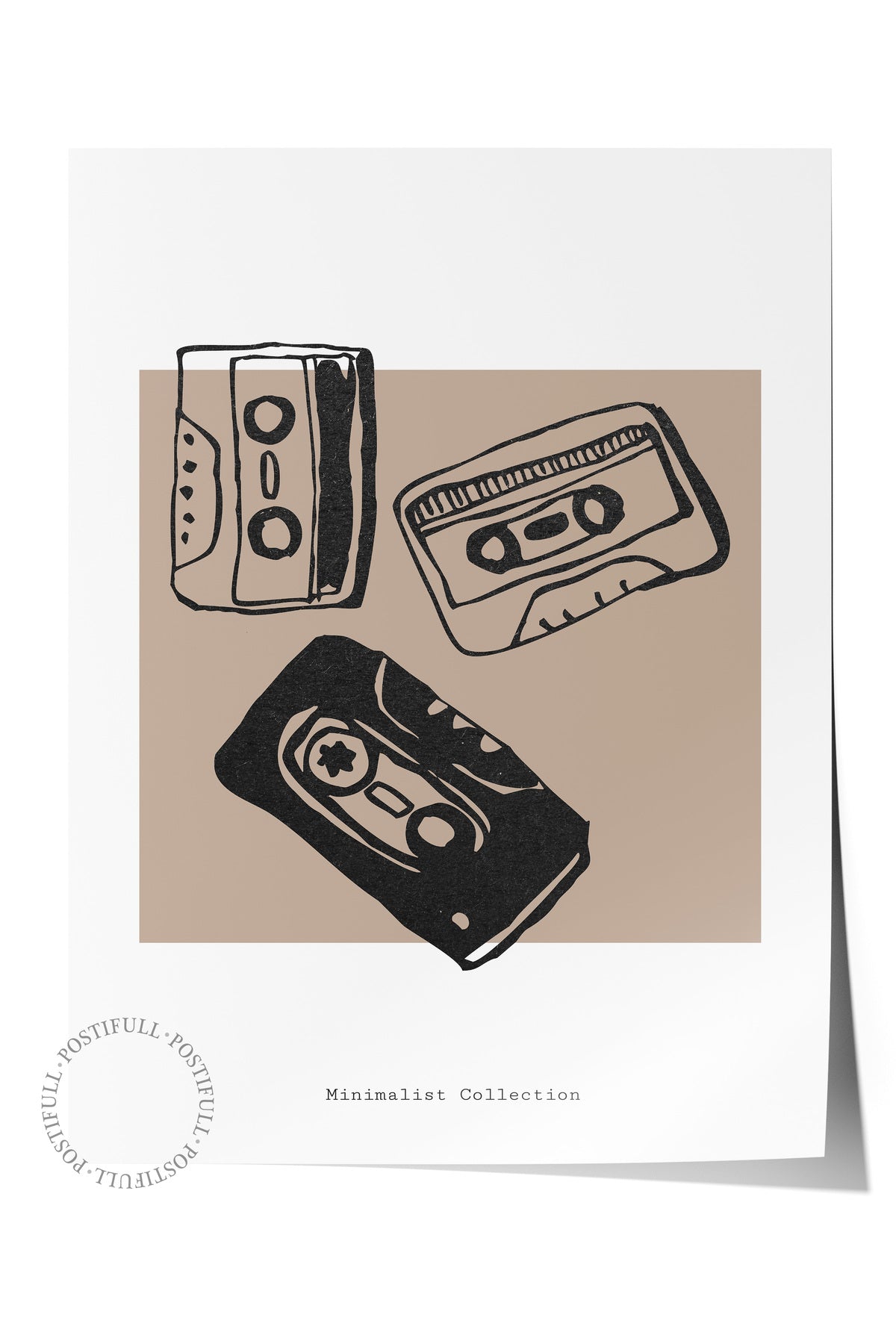 Soft Boho Çerçevesiz Duvar Posteri, İskandinav Temalı Poster - Salon, Mutfak ve Yatak Odası Dekoru