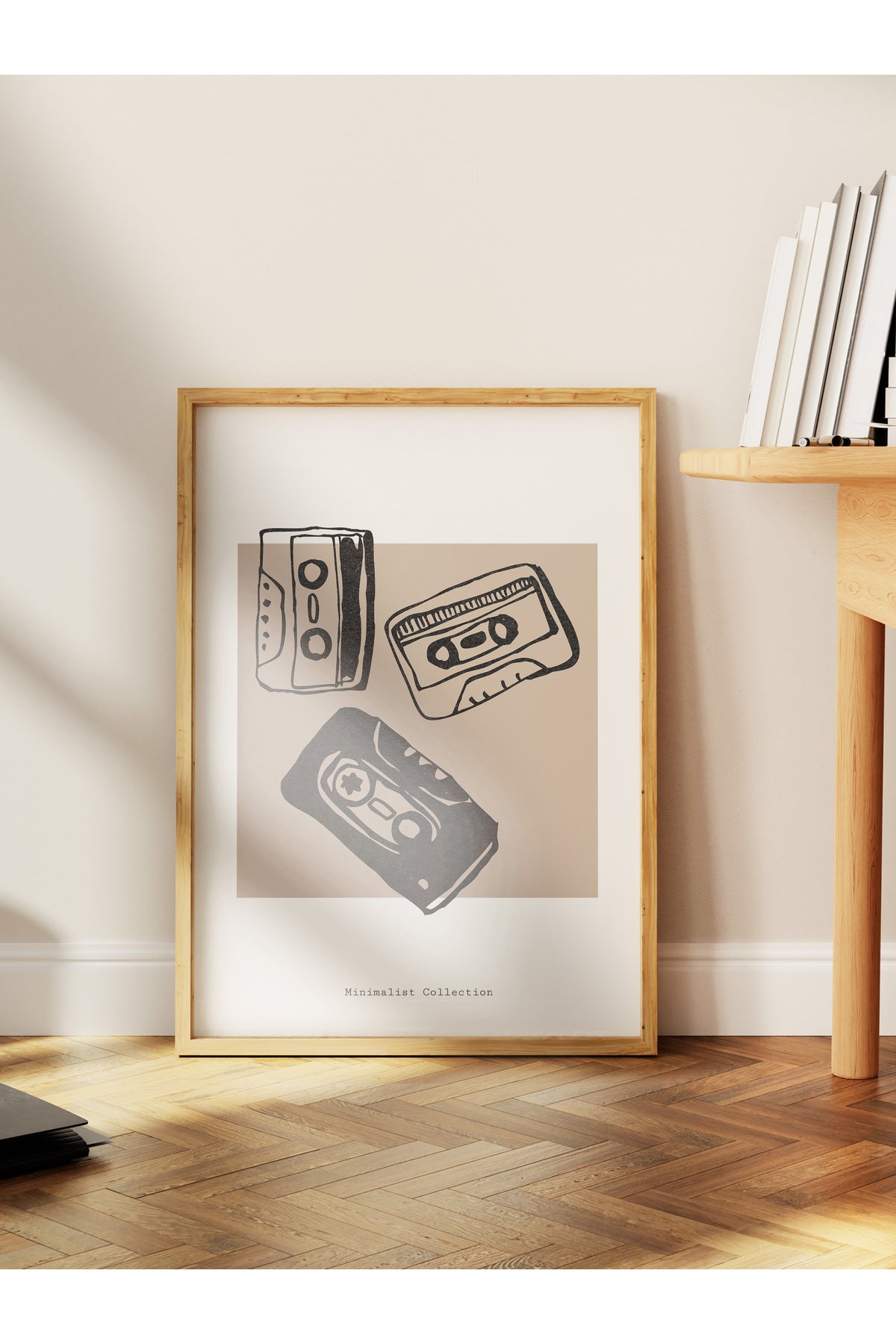 Soft Boho Çerçevesiz Duvar Posteri, İskandinav Temalı Poster - Salon, Mutfak ve Yatak Odası Dekoru