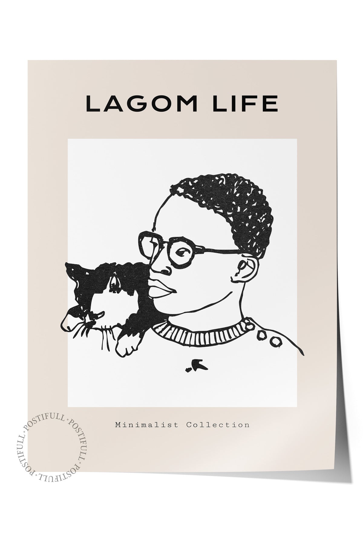 Soft Boho Çerçevesiz Duvar Posteri, İskandinav Temalı Poster - Salon, Mutfak ve Yatak Odası Dekoru