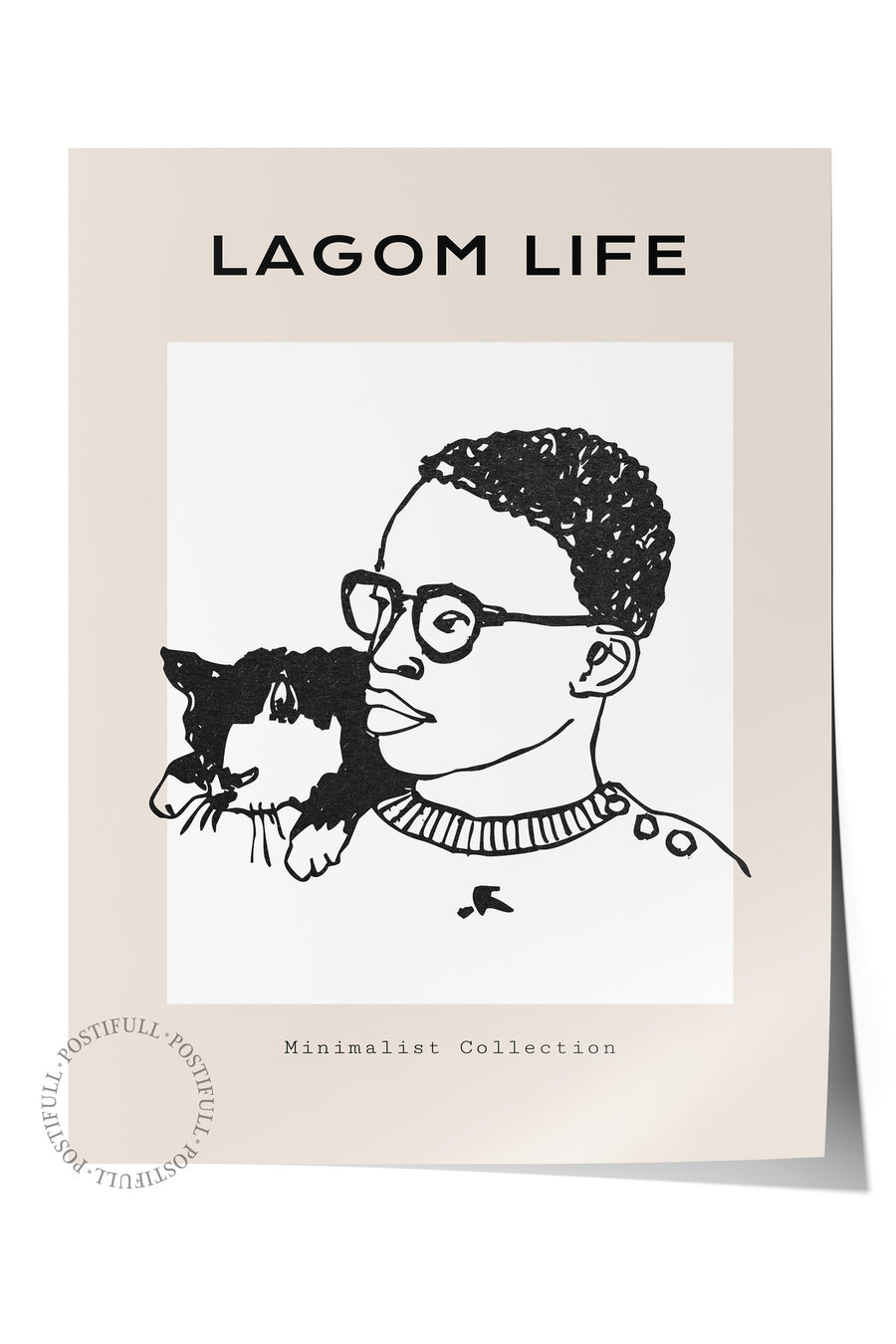 Farklı Tonlarda LAGOM LIFE Bohem & Boho Çerçevesiz Poster