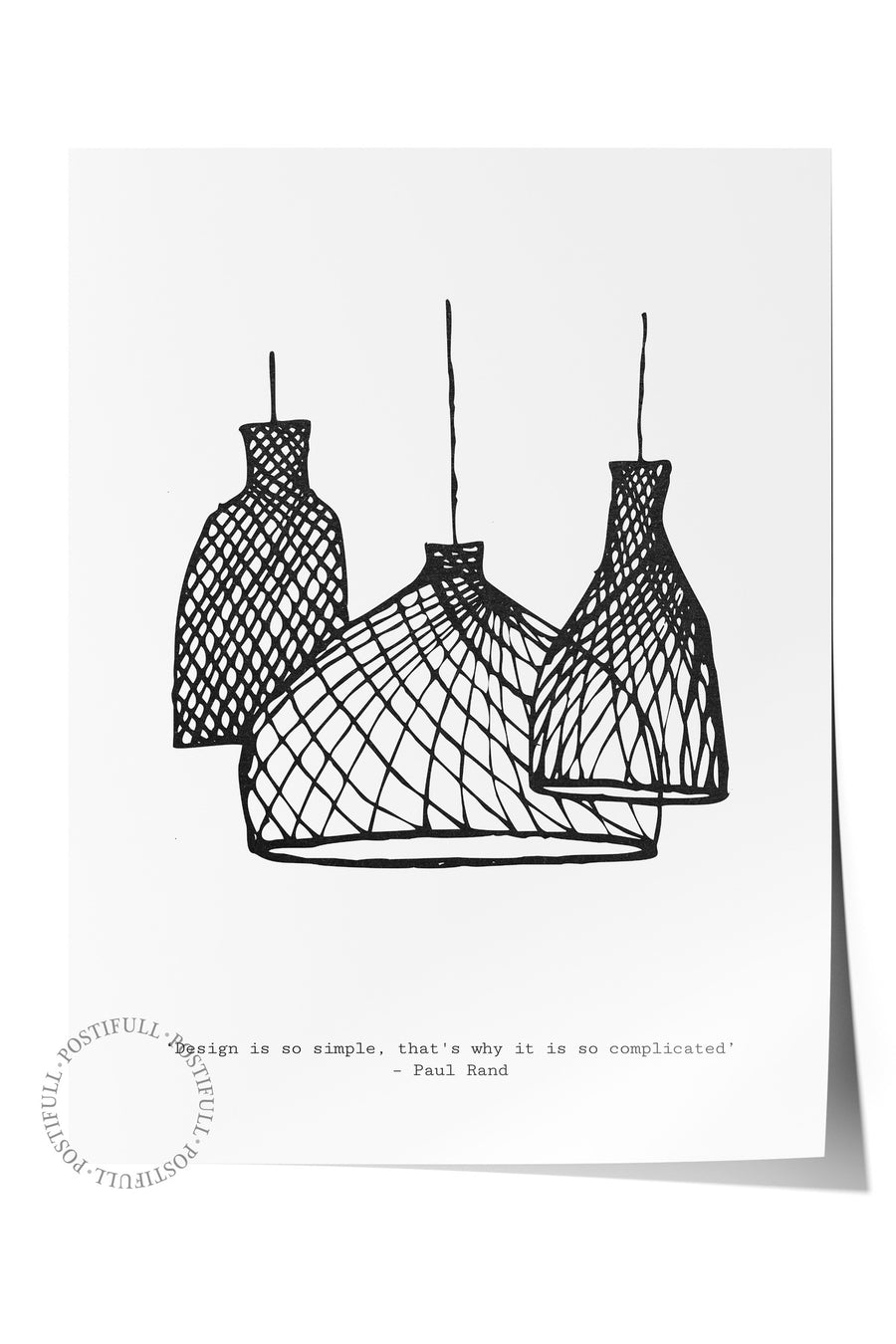 Design is so simple, that's why it is so complicated Bohem & Boho Çerçevesiz Poster