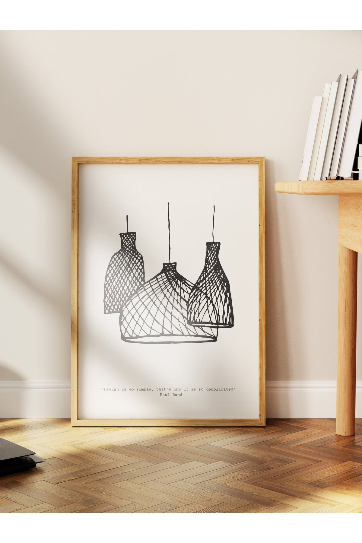 Soft Boho Çerçevesiz Duvar Posteri, İskandinav Temalı Poster - Salon, Mutfak ve Yatak Odası Dekoru