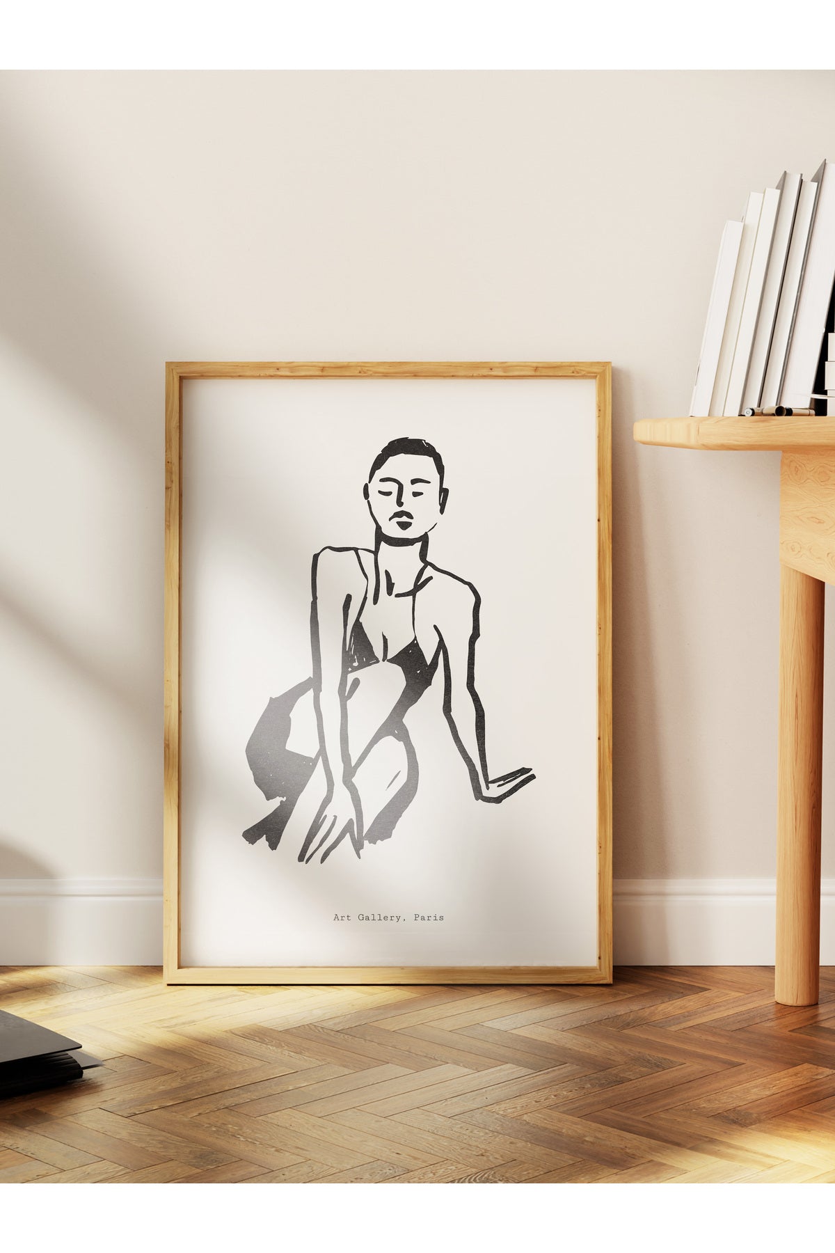 Soft Boho Çerçevesiz Duvar Posteri, İskandinav Temalı Poster - Salon, Mutfak ve Yatak Odası Dekoru