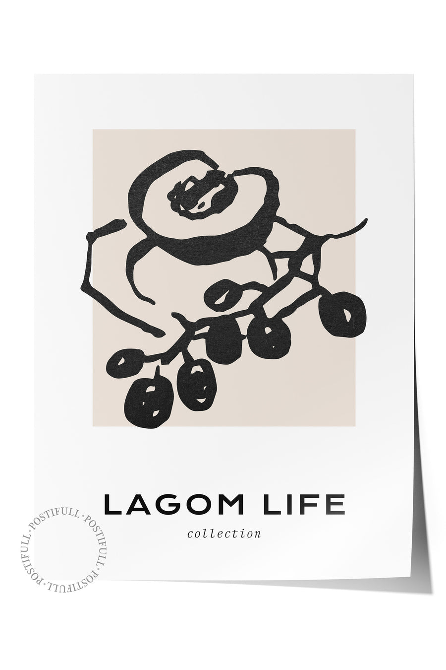 Farklı Tonlarda LAGOM LIFE Bohem & Boho Çerçevesiz Poster