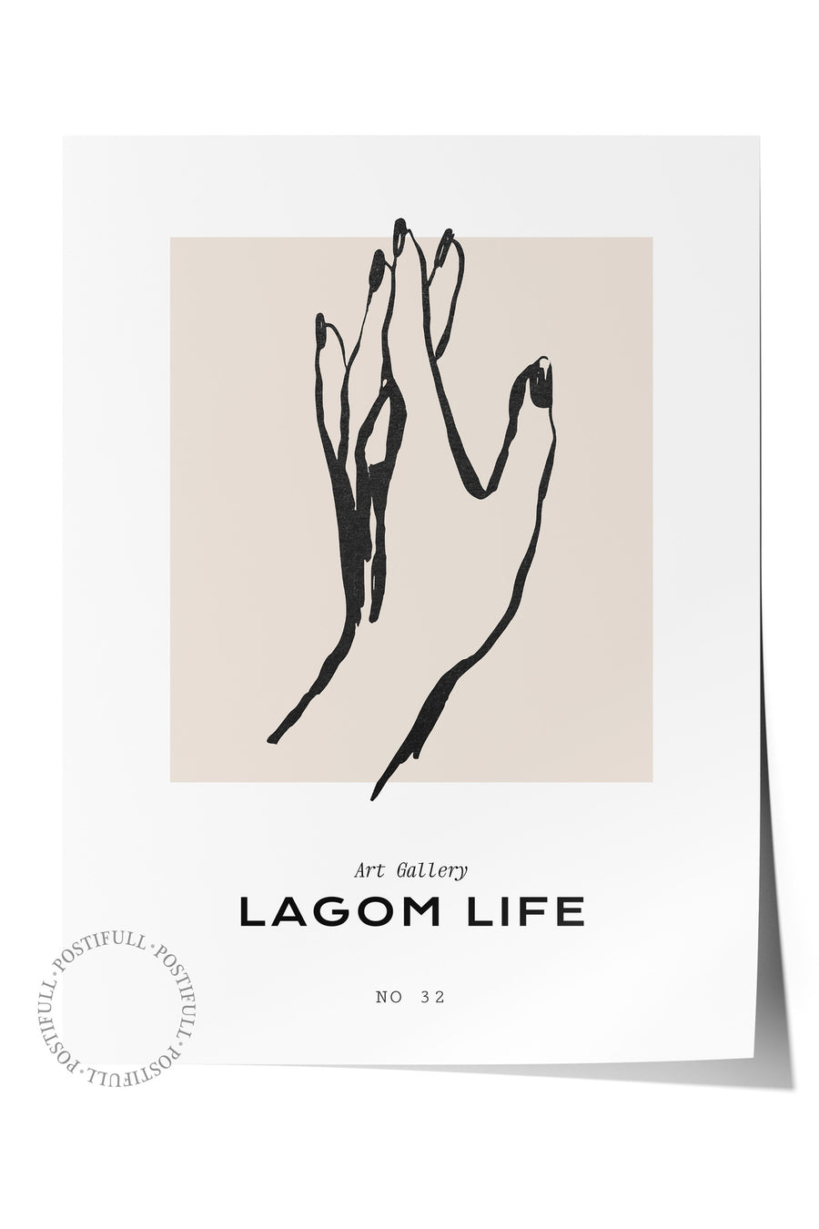 Farklı Tonlarda LAGOM LIFE Bohem & Boho Çerçevesiz Poster