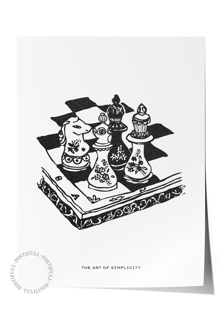Farklı Tonlarda The Art of Simplicity Bohem & Boho Çerçevesiz Poster