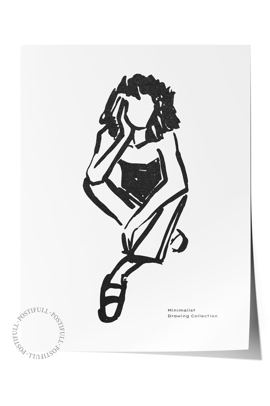 Farklı Tonlarda Minimalist Drawing Collection Bohem & Boho Çerçevesiz Poster