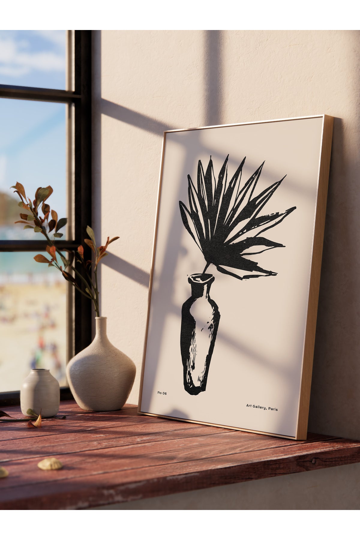 Soft Boho Çerçevesiz Duvar Posteri, İskandinav Temalı Poster - Salon, Mutfak ve Yatak Odası Dekoru