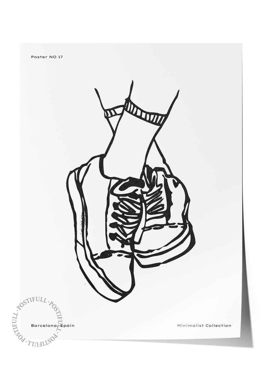 Ayakkabı Çizimi Bohem & Boho Çerçevesiz Poster