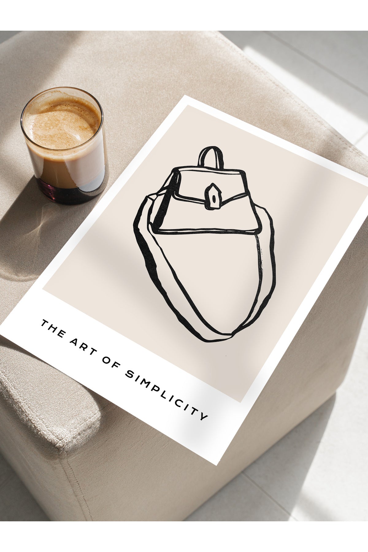 Soft Boho Çerçevesiz Duvar Posteri, İskandinav Temalı Poster - Salon, Mutfak ve Yatak Odası Dekoru