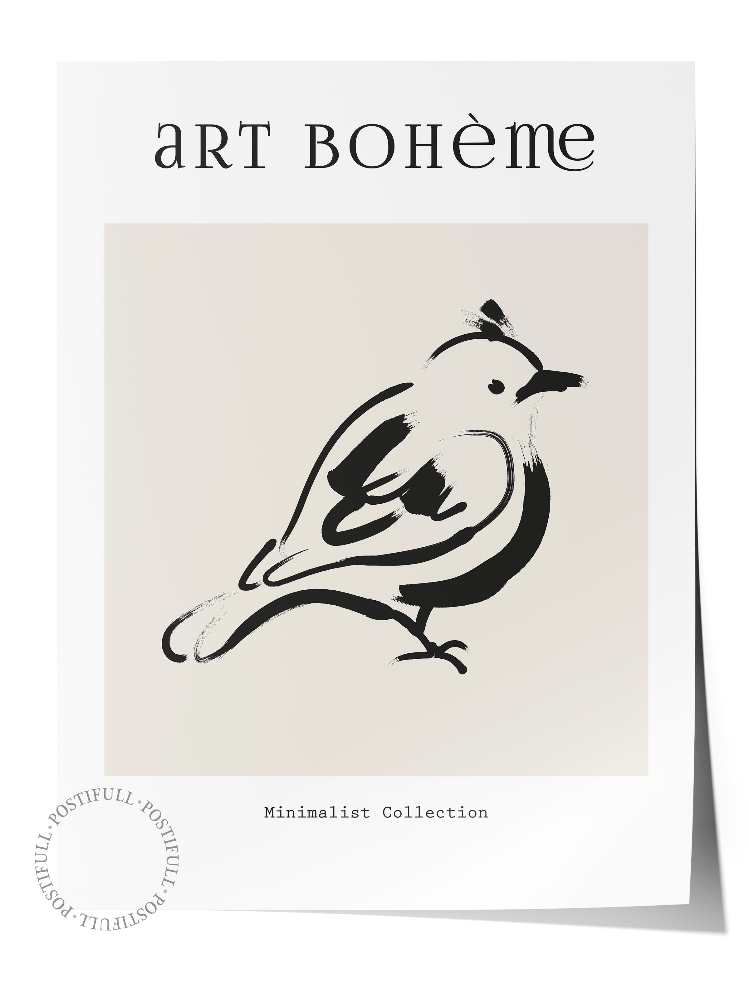 Soft Boho Çerçevesiz Duvar Posteri, İskandinav Temalı Poster - Salon, Mutfak ve Yatak Odası Dekoru