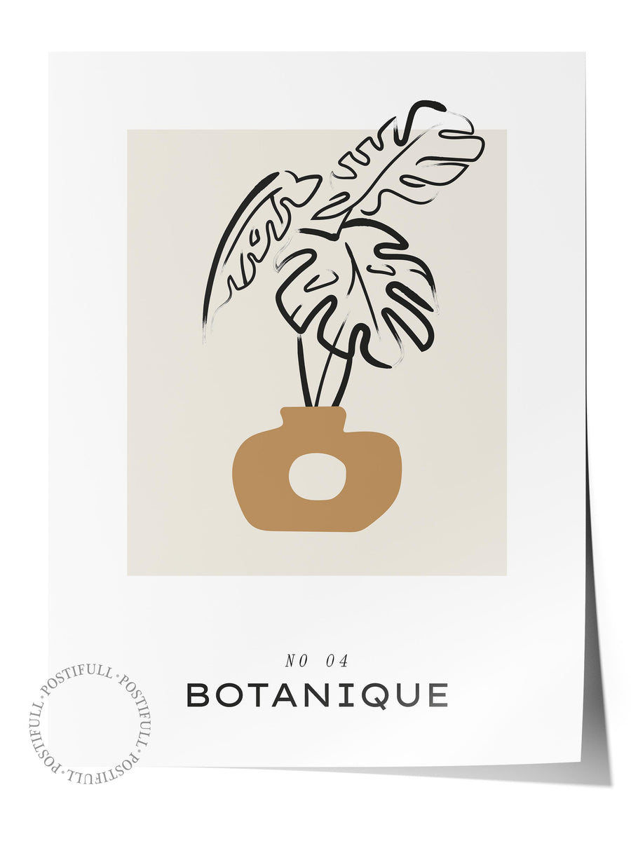 Farklı Tonlarda BOTANIQUE Bohem & Boho Çerçevesiz Poster
