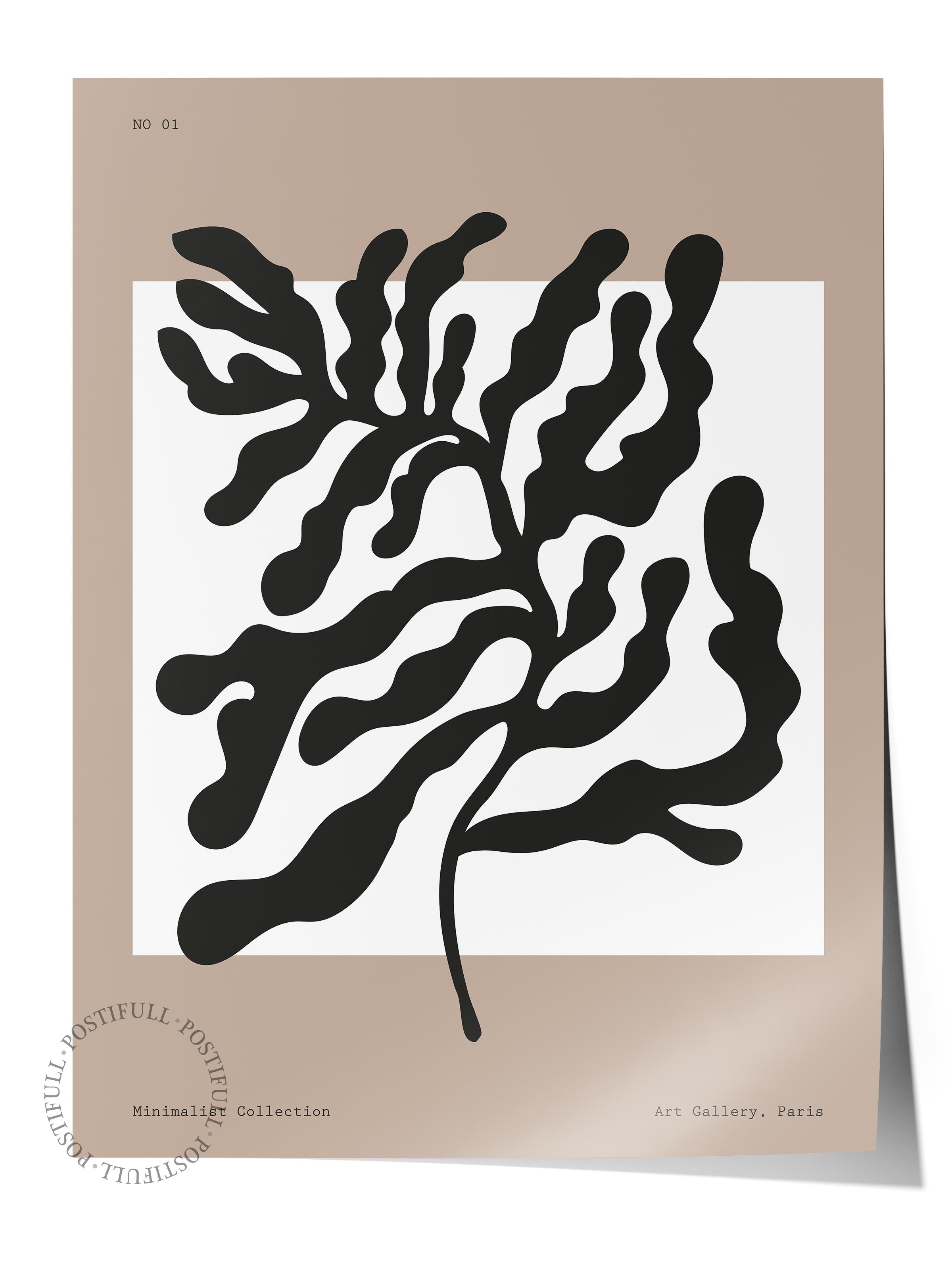 Soft Boho Çerçevesiz Duvar Posteri, İskandinav Temalı Poster - Salon, Mutfak ve Yatak Odası Dekoru