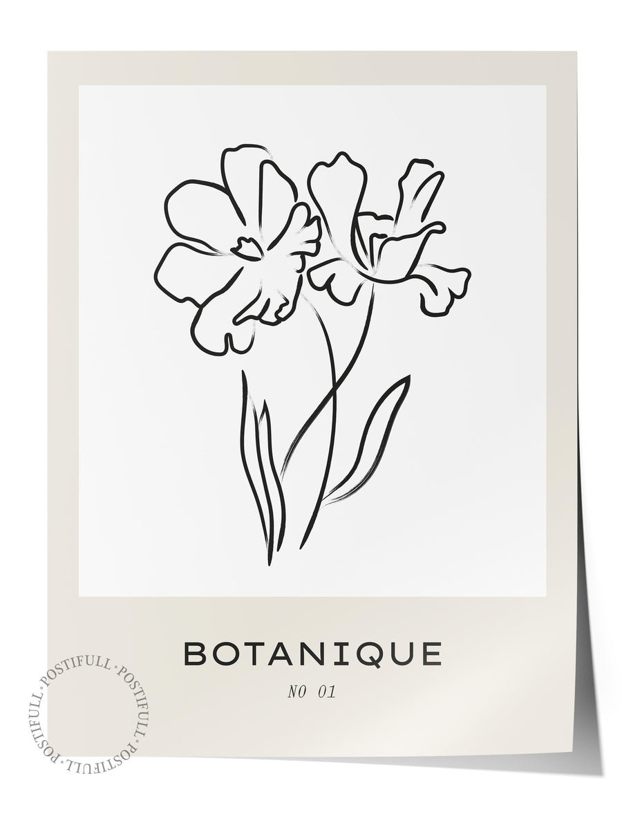 Farklı Tonlarda Botanique Bohem & Boho Çerçevesiz Poster