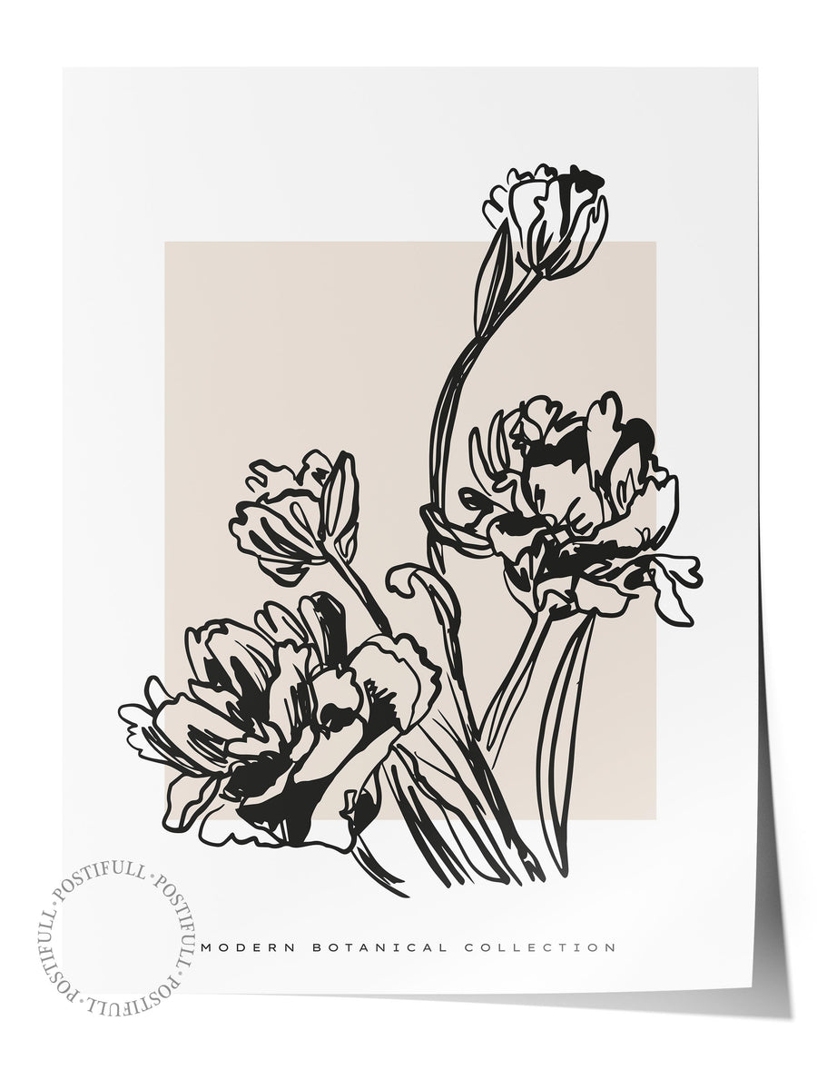 Modern Botanical Collection Bohem & Boho Çerçevesiz Poster