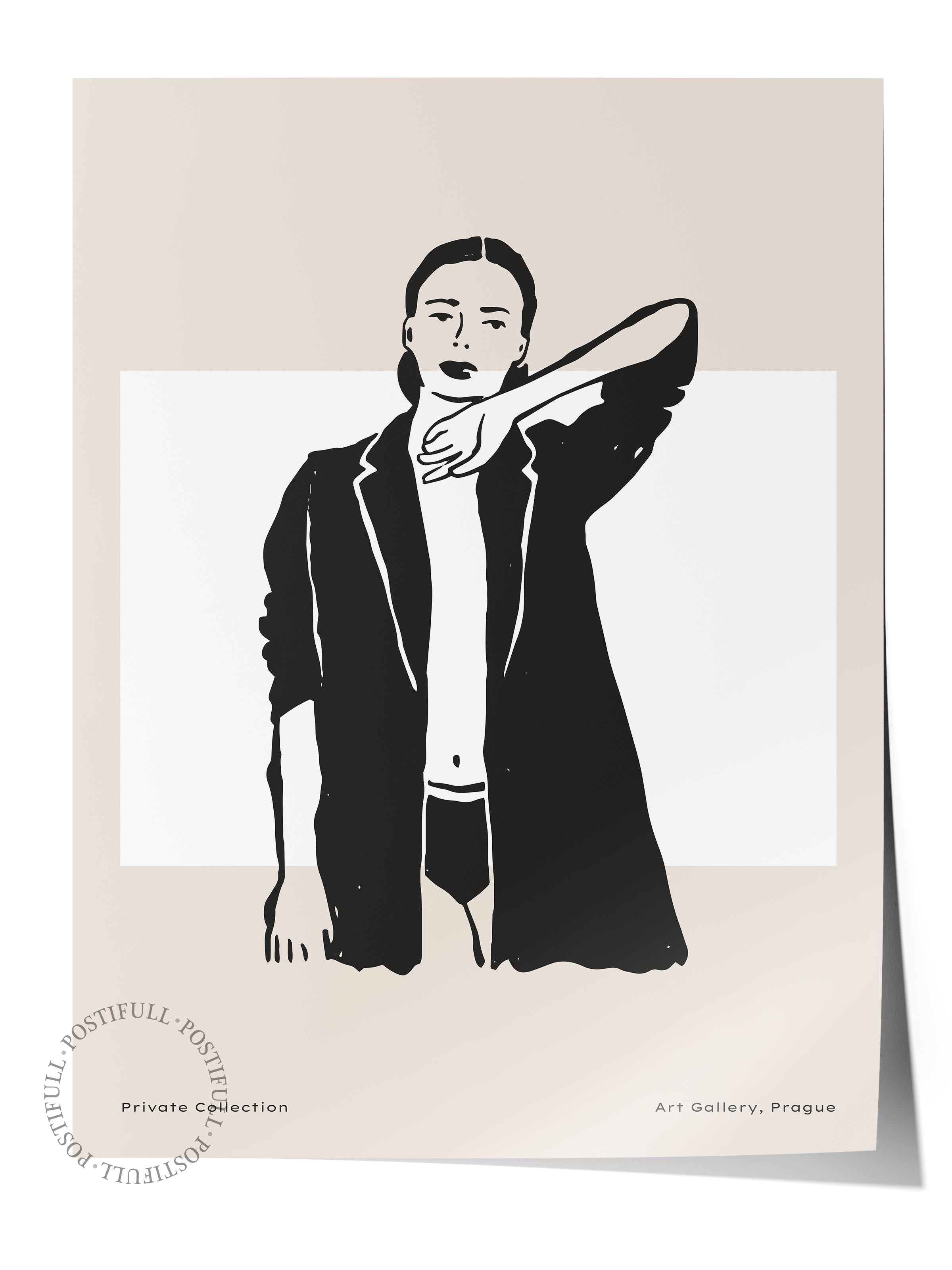 Soft Boho Çerçevesiz Duvar Posteri, İskandinav Temalı Poster - Salon, Mutfak ve Yatak Odası Dekoru