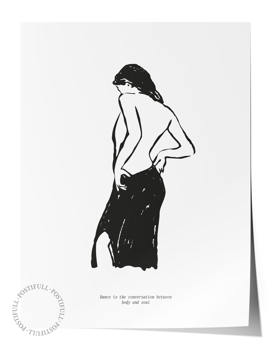 Dance is the conversation between body and soul Bohem & Boho Çerçevesiz Poster
