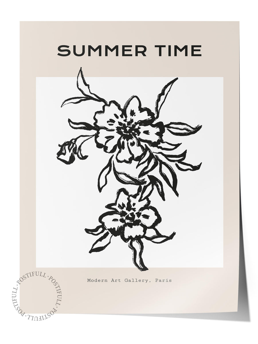 SUMMER TIME Bohem & Boho Çerçevesiz Poster