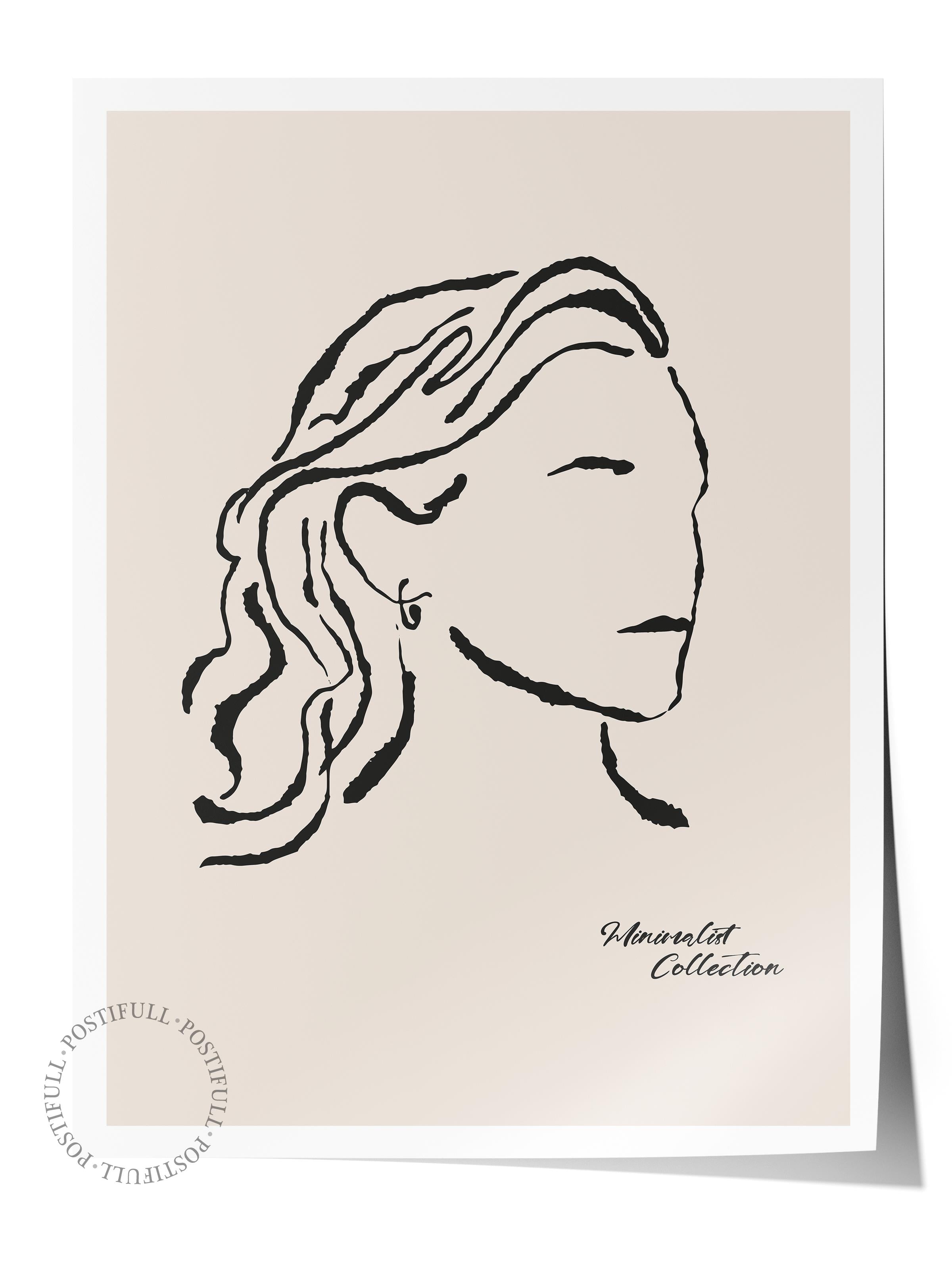 Soft Boho Çerçevesiz Duvar Posteri, İskandinav Temalı Poster - Salon, Mutfak ve Yatak Odası Dekoru