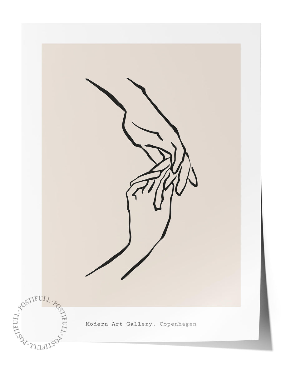 El Çizimi Bohem & Boho Çerçevesiz Poster