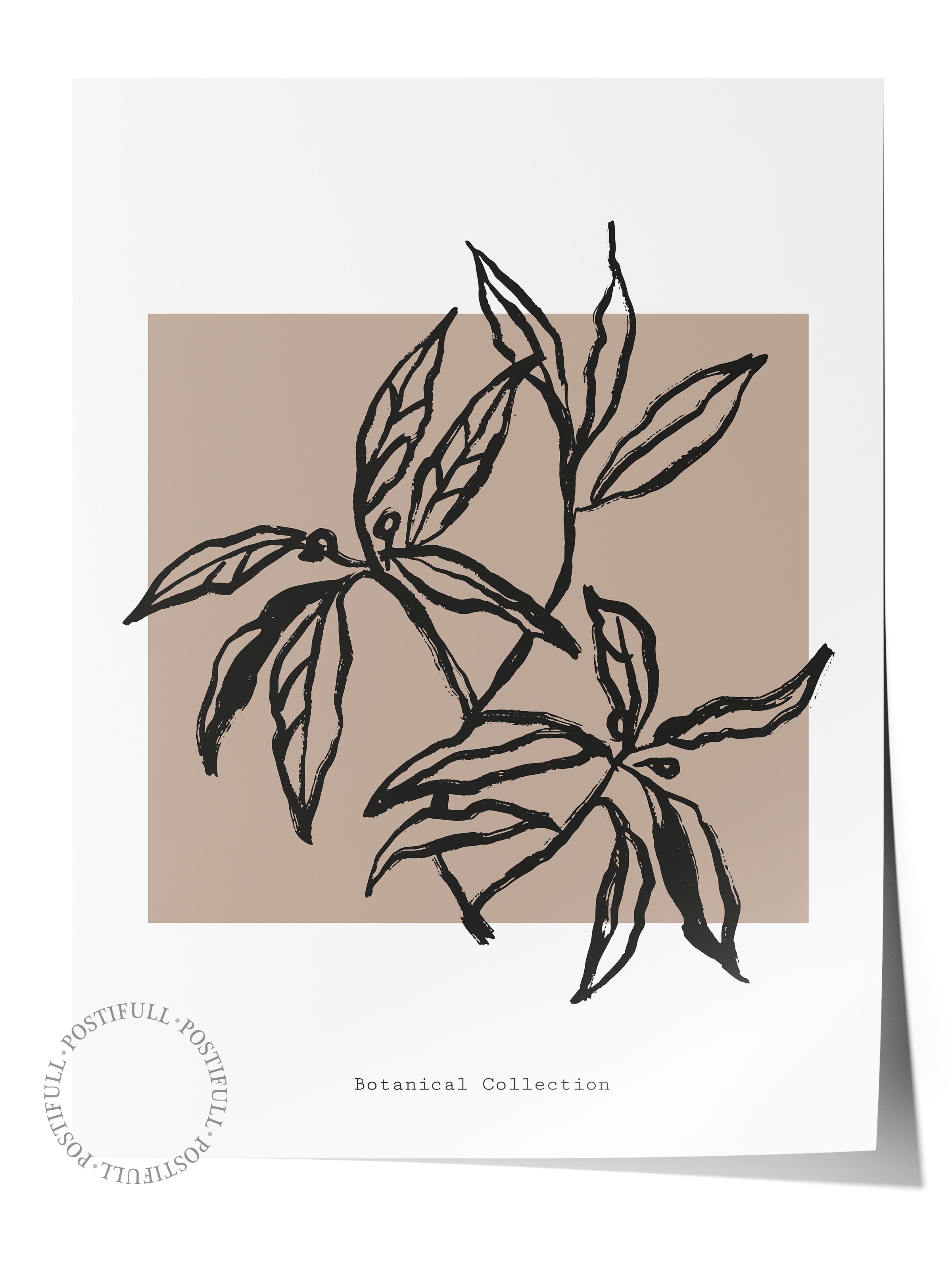 Soft Boho Çerçevesiz Duvar Posteri, İskandinav Temalı Poster - Salon, Mutfak ve Yatak Odası Dekoru