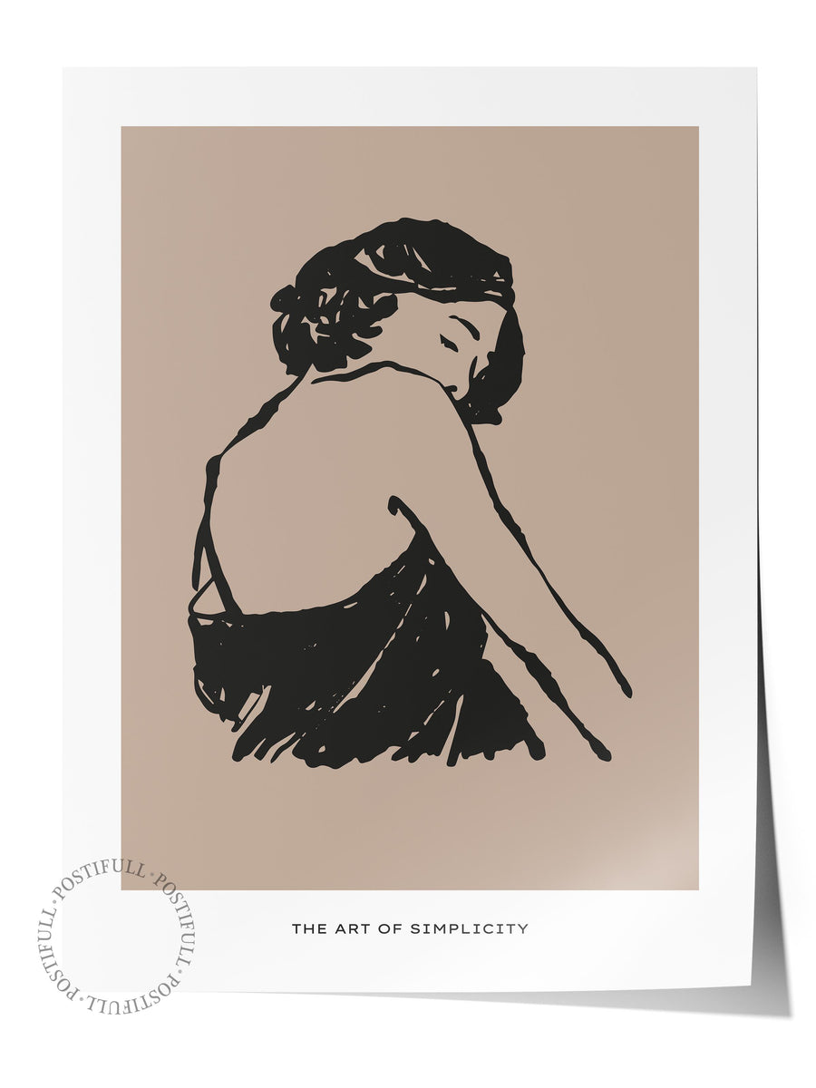 Farklı Tonlarda The Art of Simplicity Bohem & Boho Çerçevesiz Poster