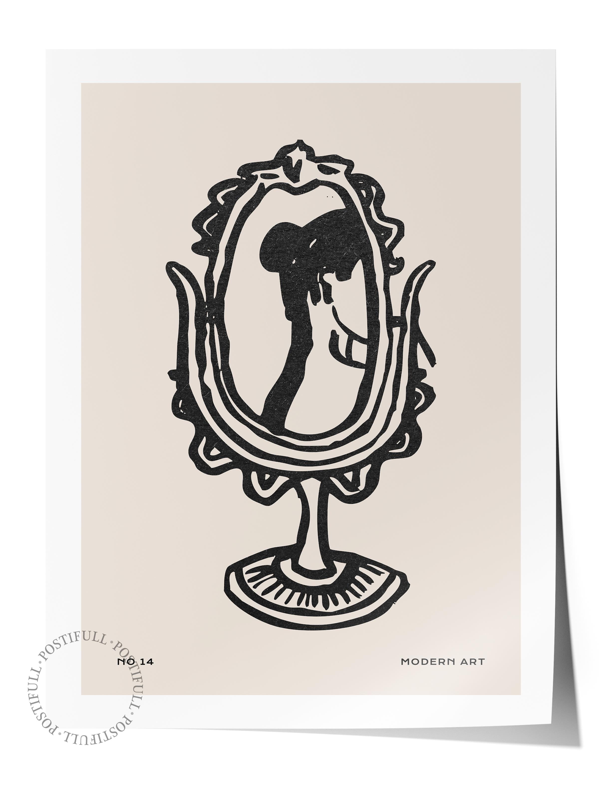 Soft Boho Çerçevesiz Duvar Posteri, İskandinav Temalı Poster - Salon, Mutfak ve Yatak Odası Dekoru