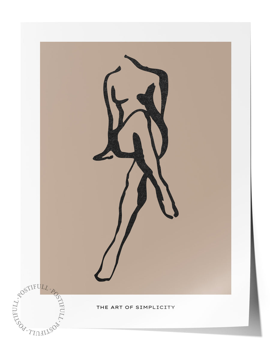 Farklı Tonlarda The Art of Simplicity Bohem & Boho Çerçevesiz Poster