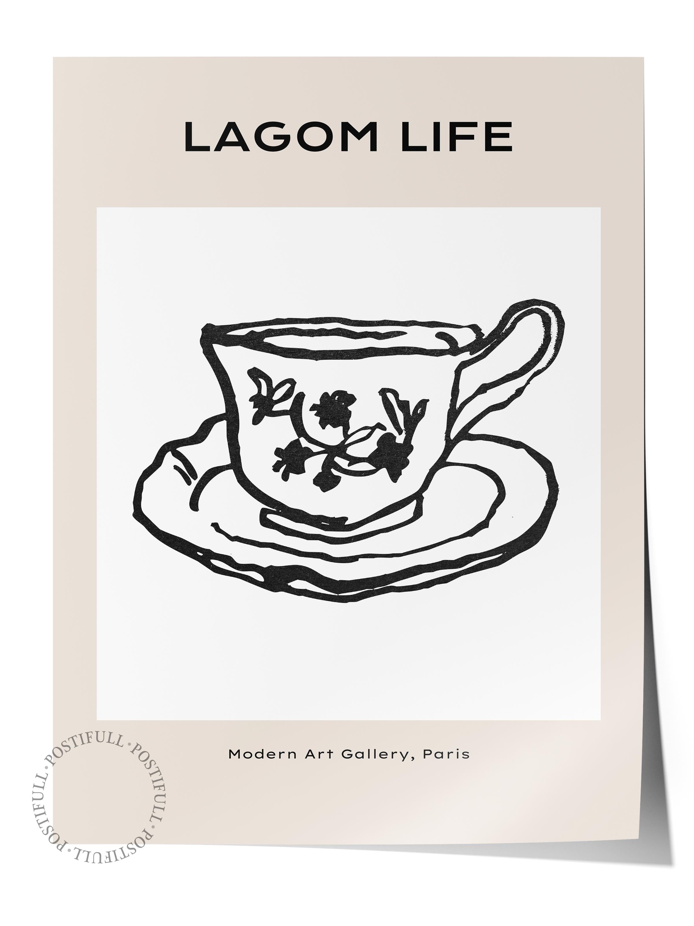 Soft Boho Çerçevesiz Duvar Posteri, İskandinav Temalı Poster - Salon, Mutfak ve Yatak Odası Dekoru