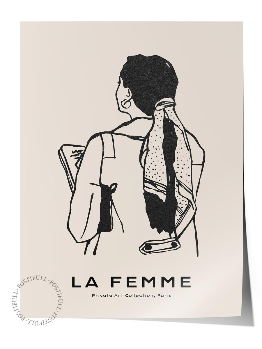Farklı Tonlarda LA FEMME Bohem & Boho Çerçevesiz Poster