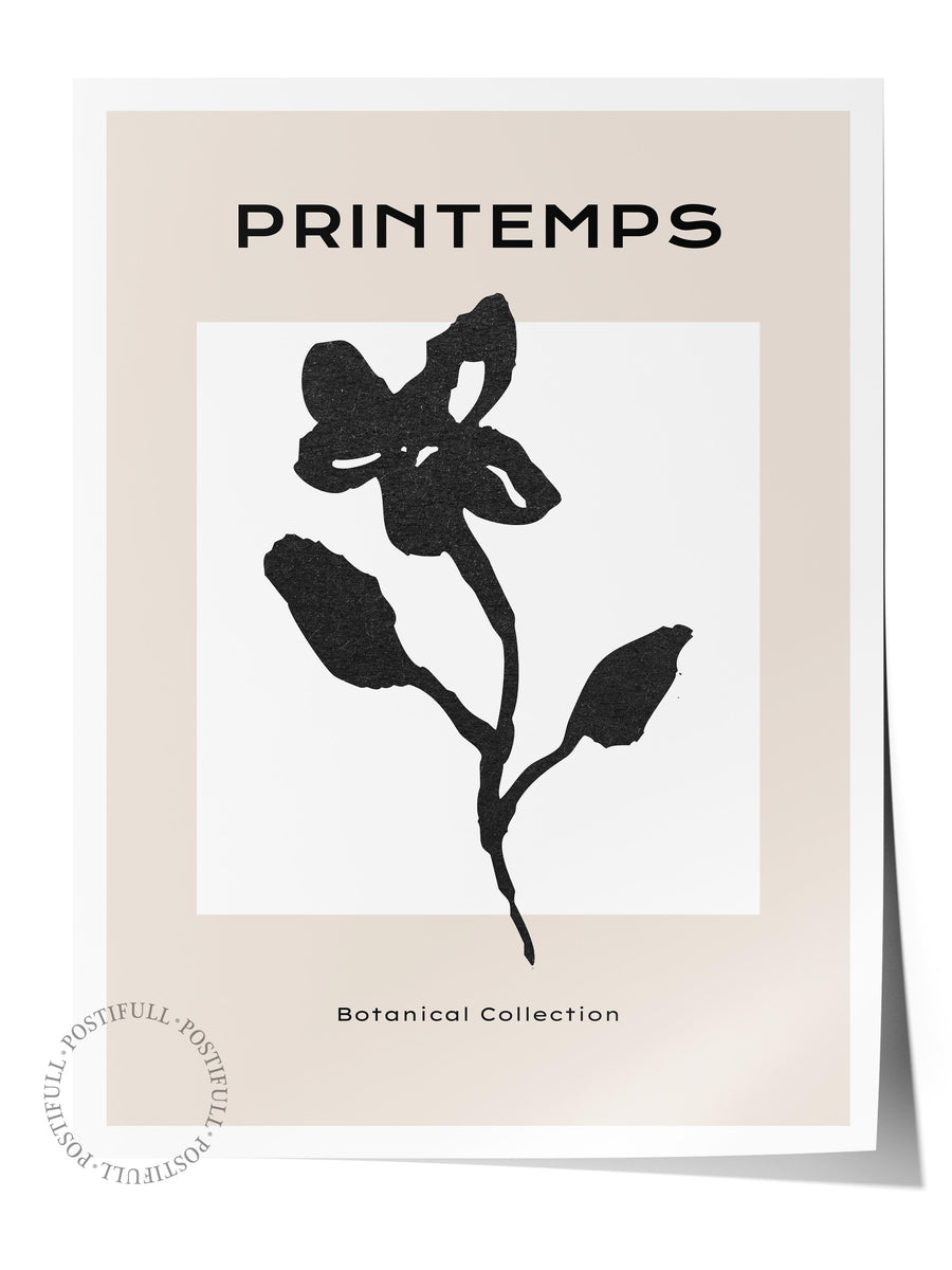 Farklı Tonlarda PRINTEMPS Bohem & Boho Çerçevesiz Poster