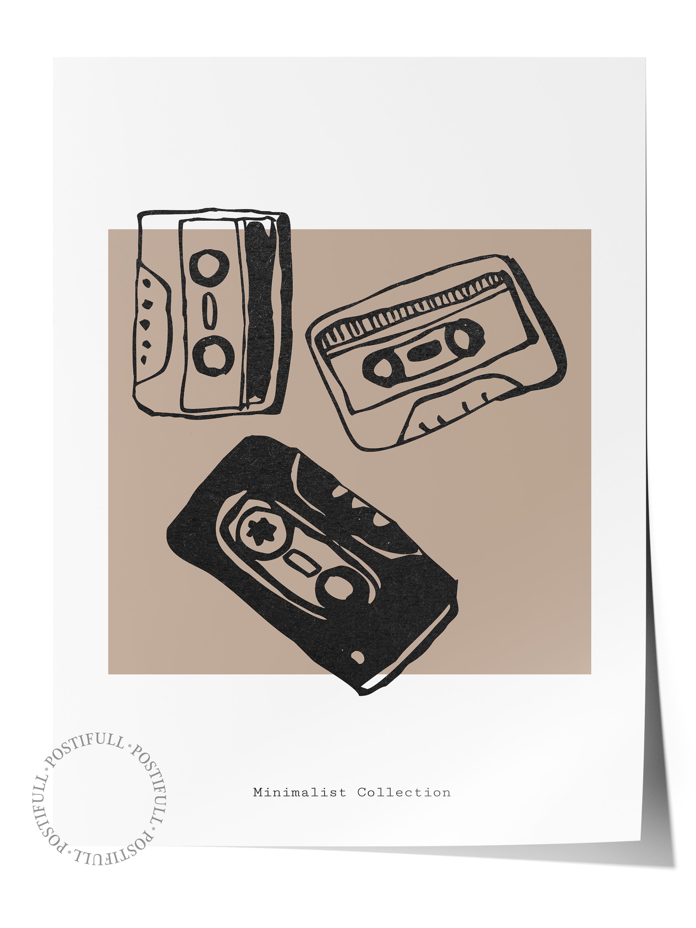 Soft Boho Çerçevesiz Duvar Posteri, İskandinav Temalı Poster - Salon, Mutfak ve Yatak Odası Dekoru