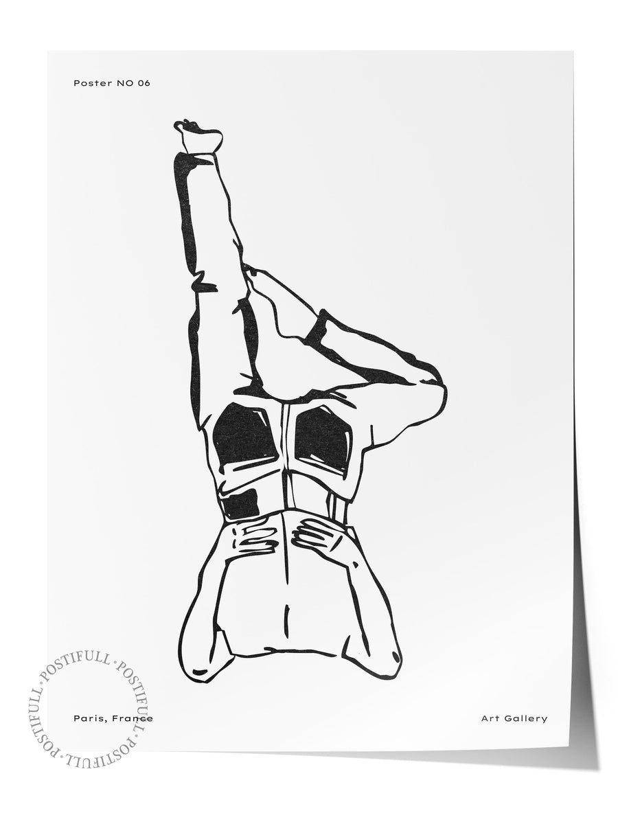 Çizgi Sanatı İnsan Figürü Bohem & Boho Çerçevesiz Poster