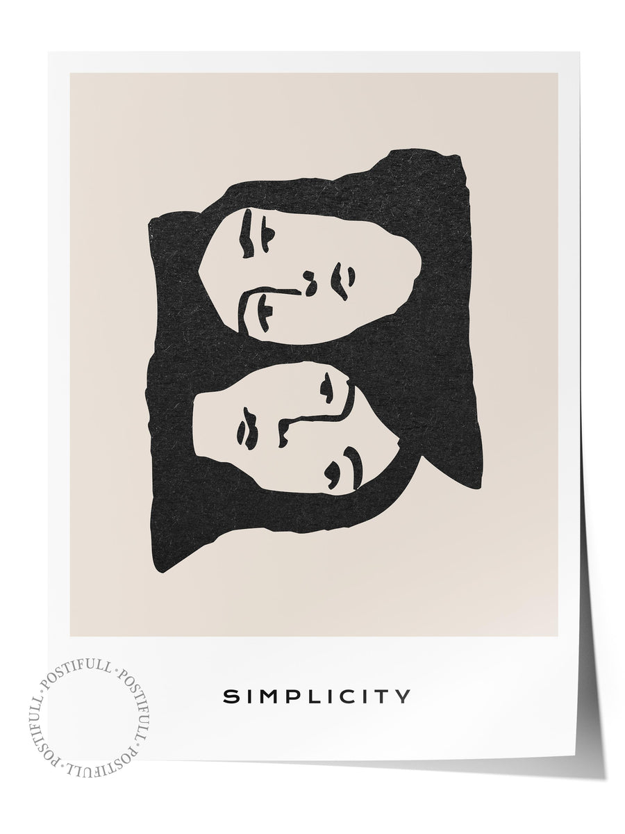 Farklı Tonlarda Simplicity Bohem & Boho Çerçevesiz Poster