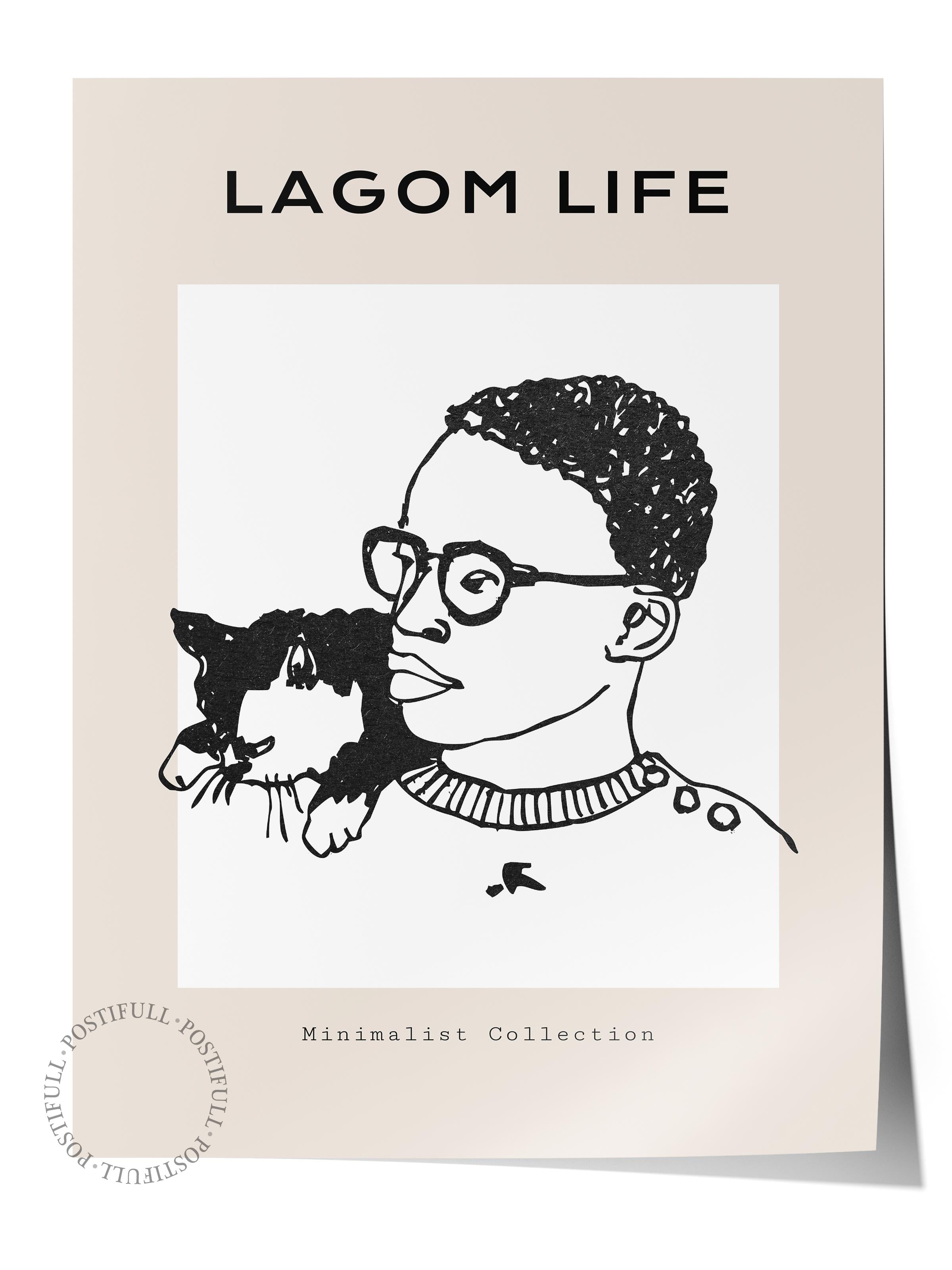 Soft Boho Çerçevesiz Duvar Posteri, İskandinav Temalı Poster - Salon, Mutfak ve Yatak Odası Dekoru