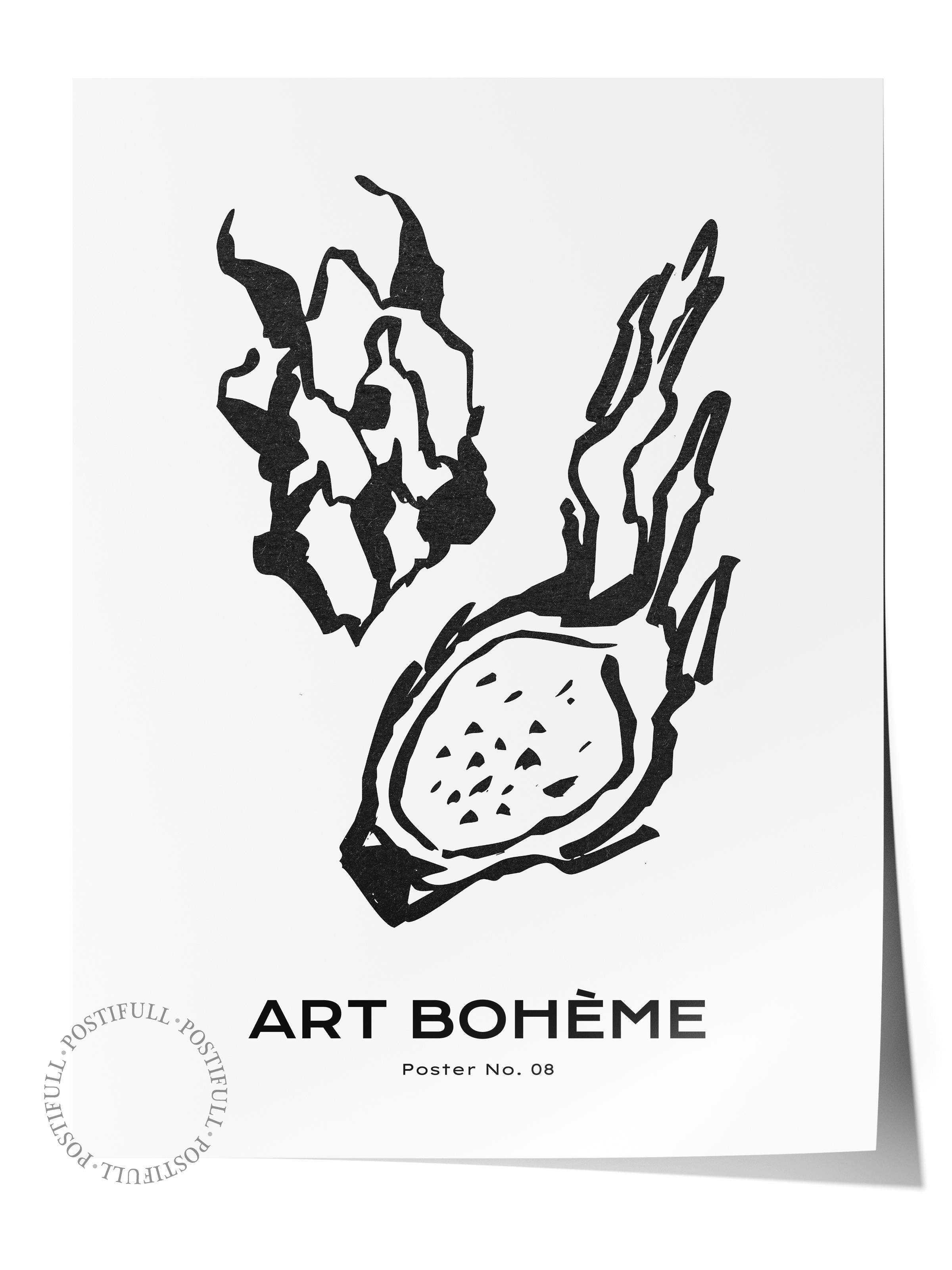 Soft Boho Çerçevesiz Duvar Posteri, İskandinav Temalı Poster - Salon, Mutfak ve Yatak Odası Dekoru