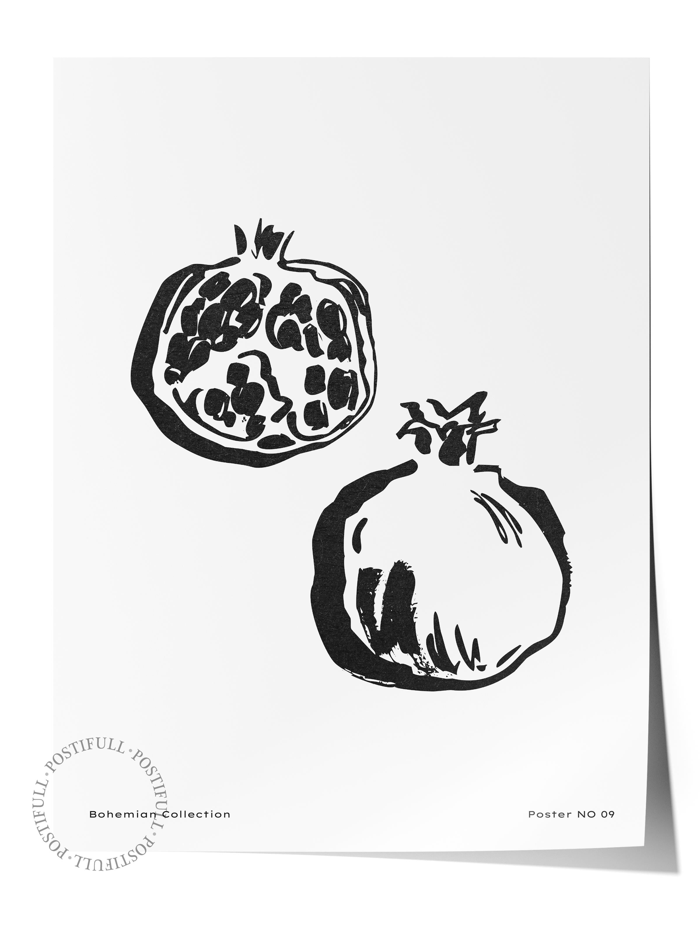 Soft Boho Çerçevesiz Duvar Posteri, İskandinav Temalı Poster - Salon, Mutfak ve Yatak Odası Dekoru